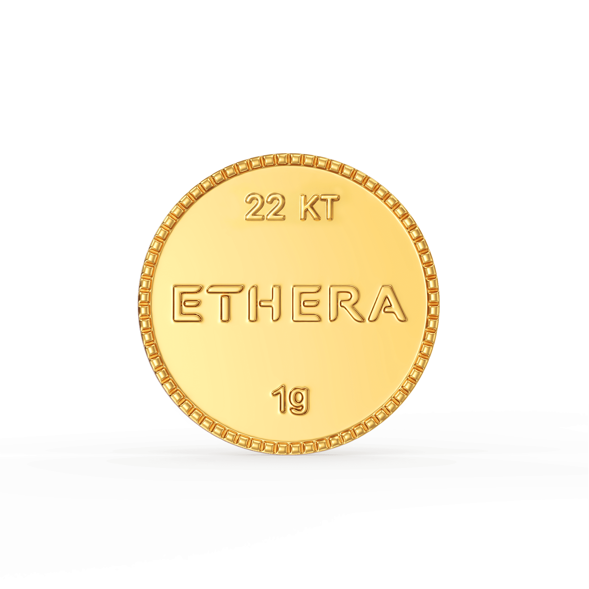 Ethera 1g Gold Coin-22K