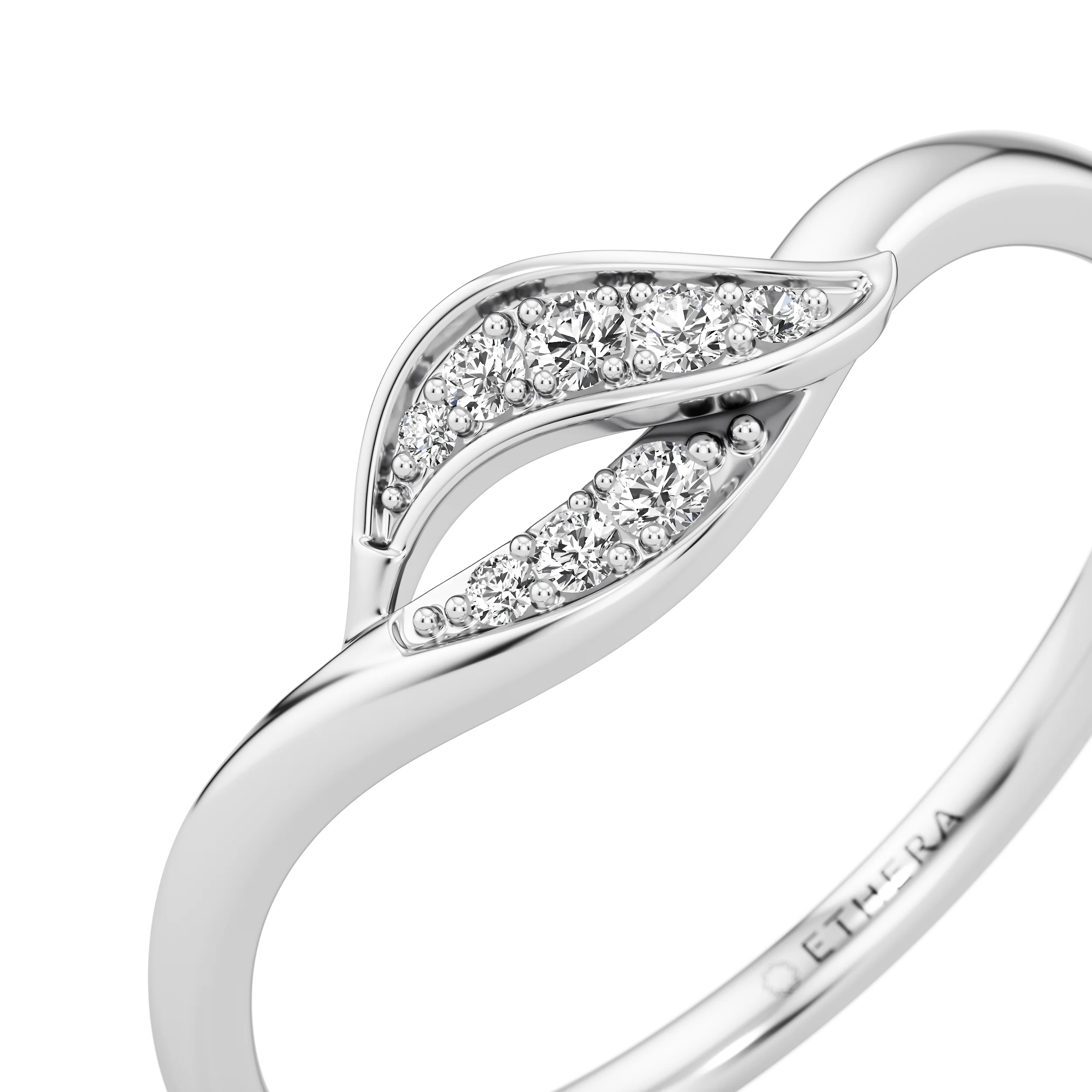 Leaflet Diamond Ring 8