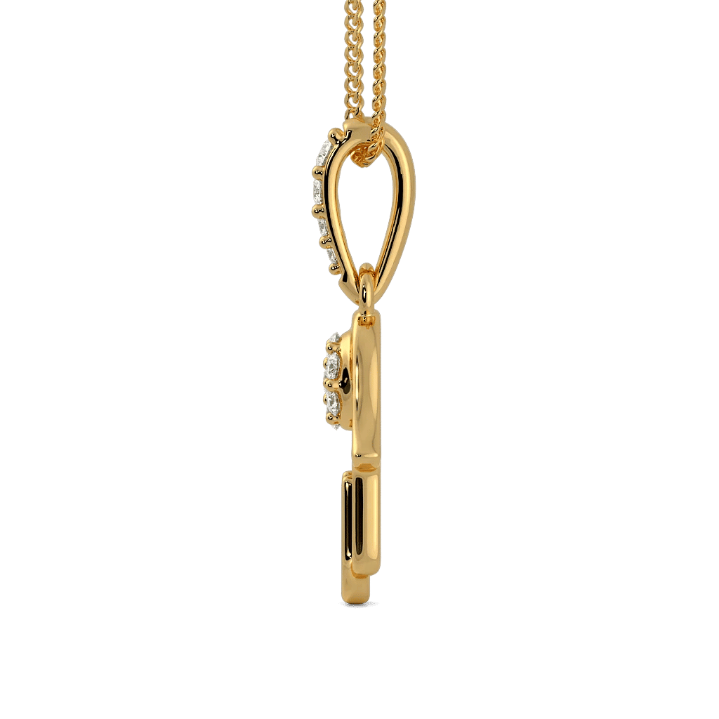 Golden Hamsa Pendant 4