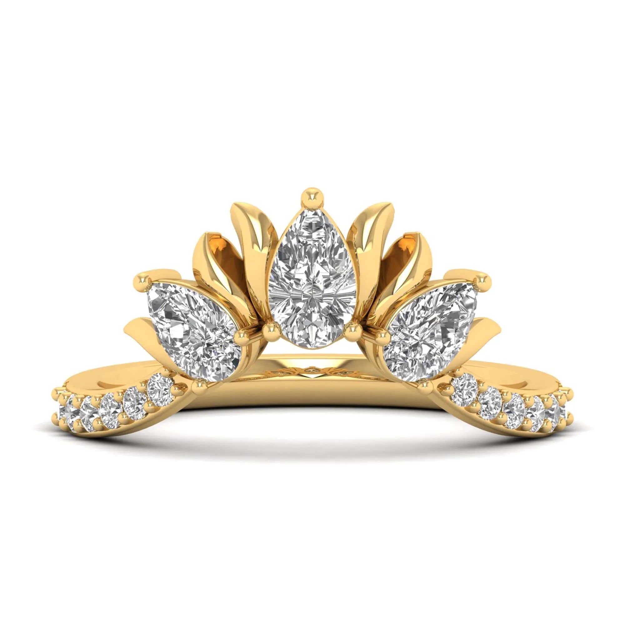 Fairylights 3 Stone Ring 3