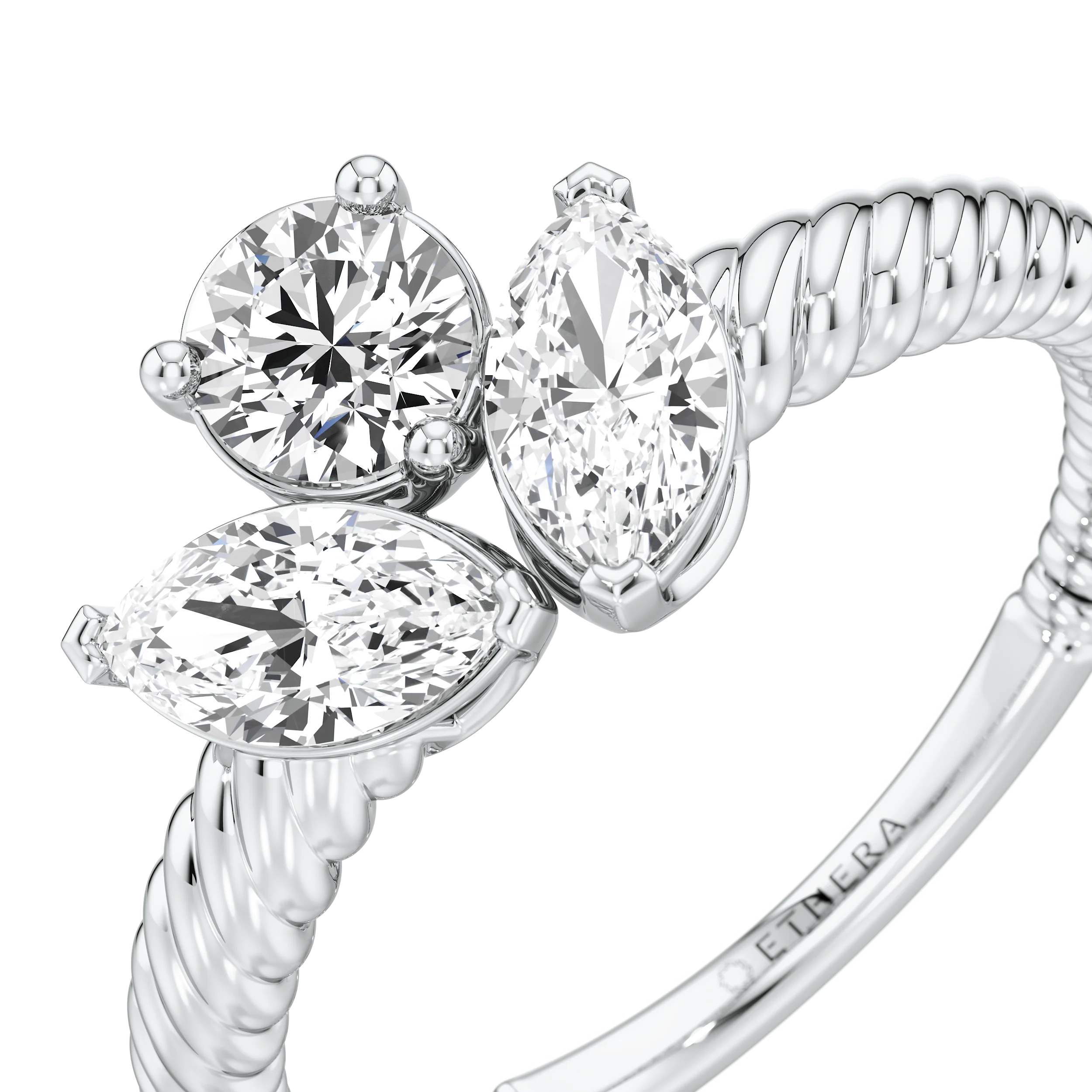 Marquise and Round Bloom Ring 5