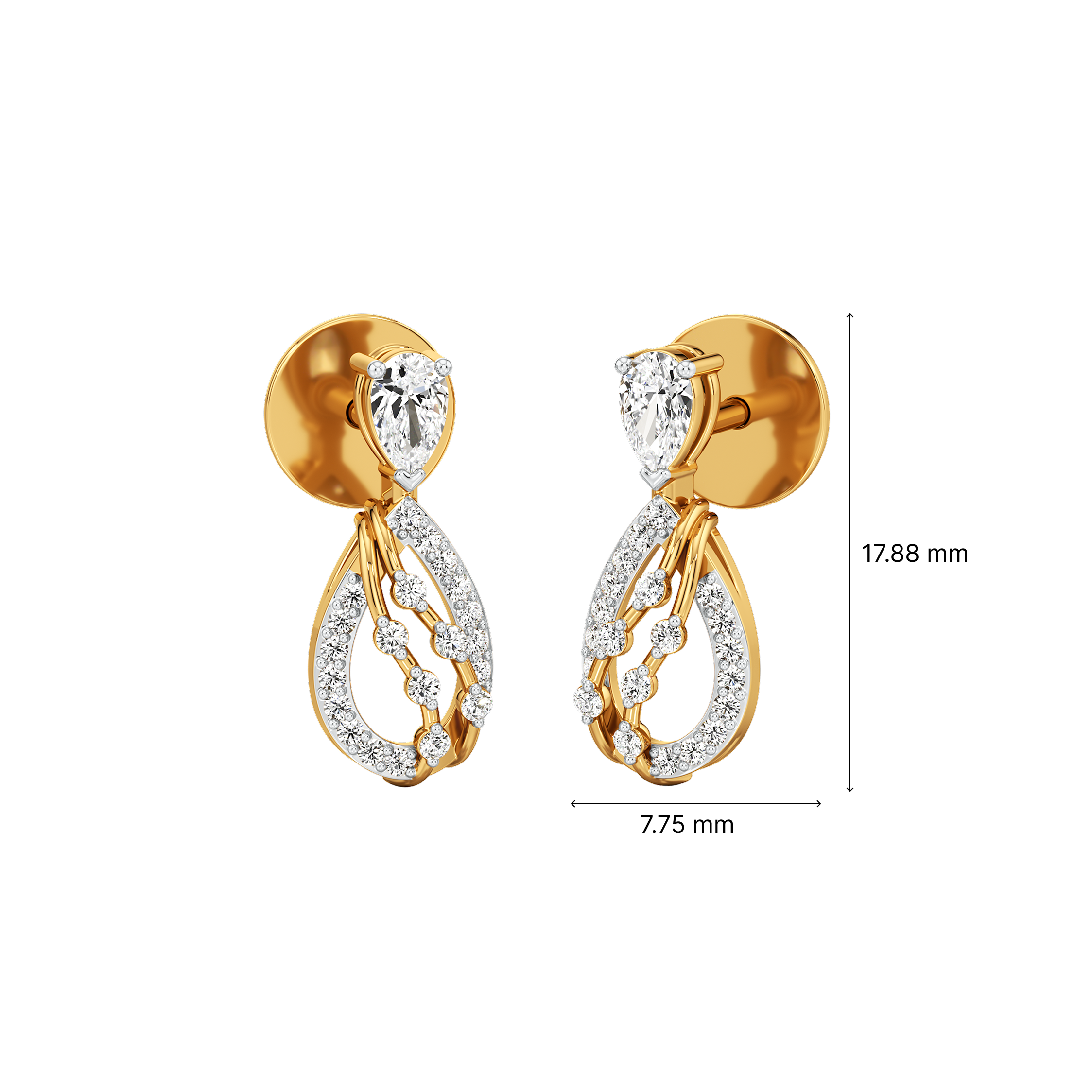 The Reya Drop Studs 3