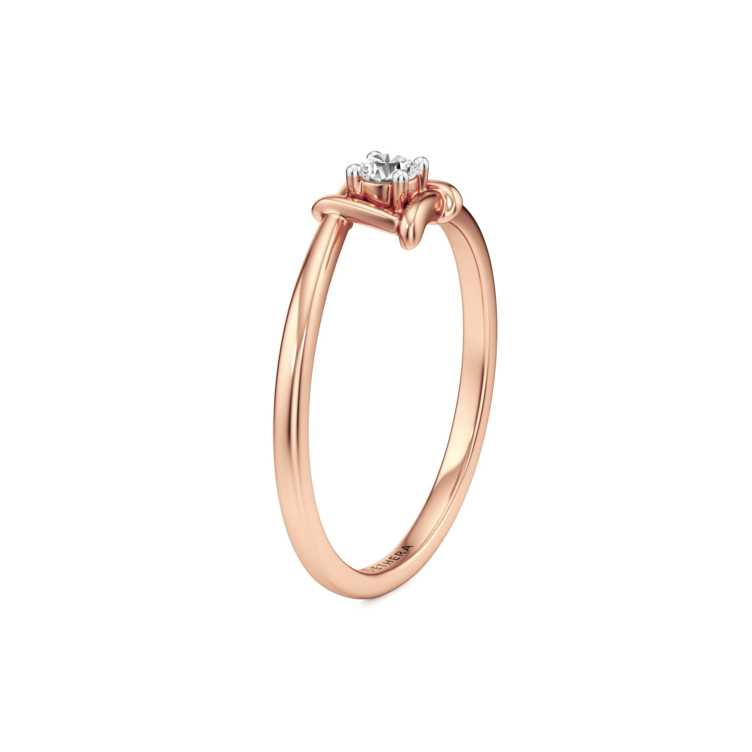 Axis Solitaire Ring 14
