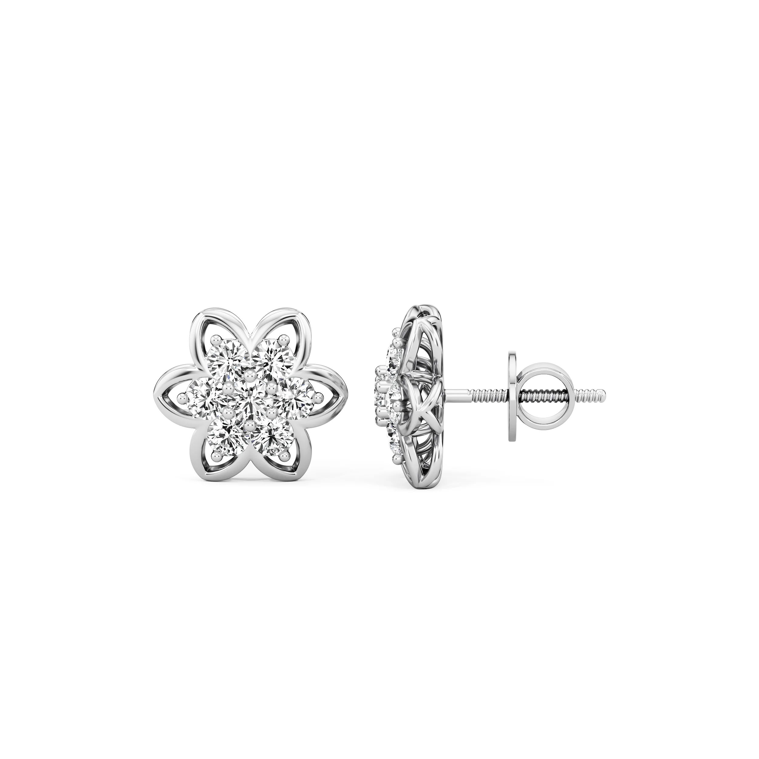 Petalburst Diamond Studs 3