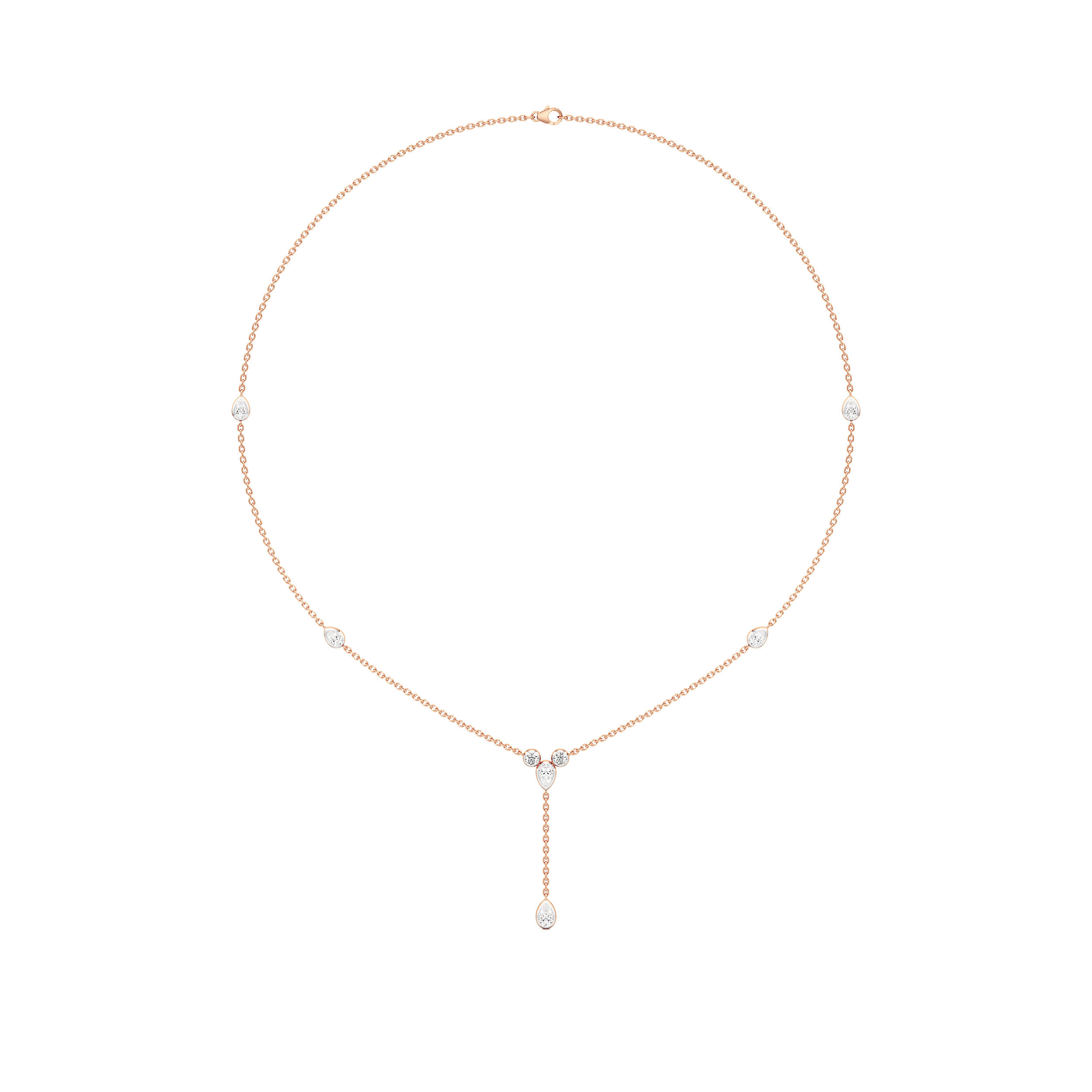 Droplet Lariat Necklace 4