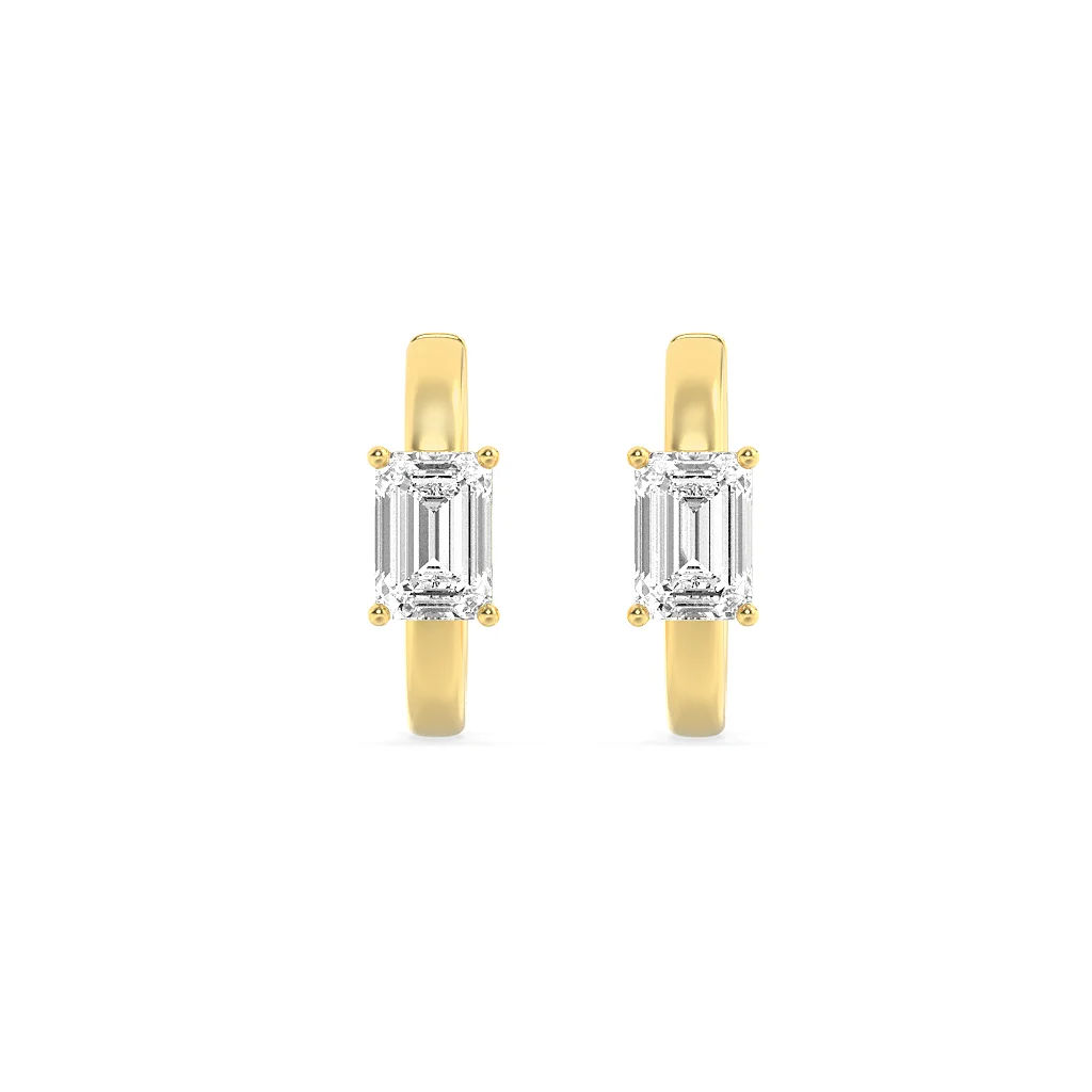 Dainty Diamond Bali Earrings 2