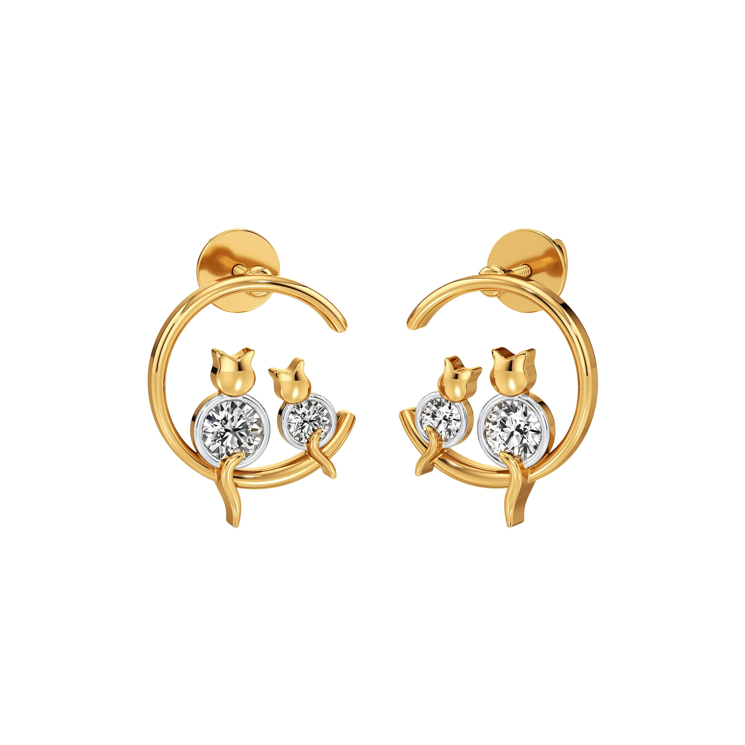 Orbit Paws Diamond Stud 0