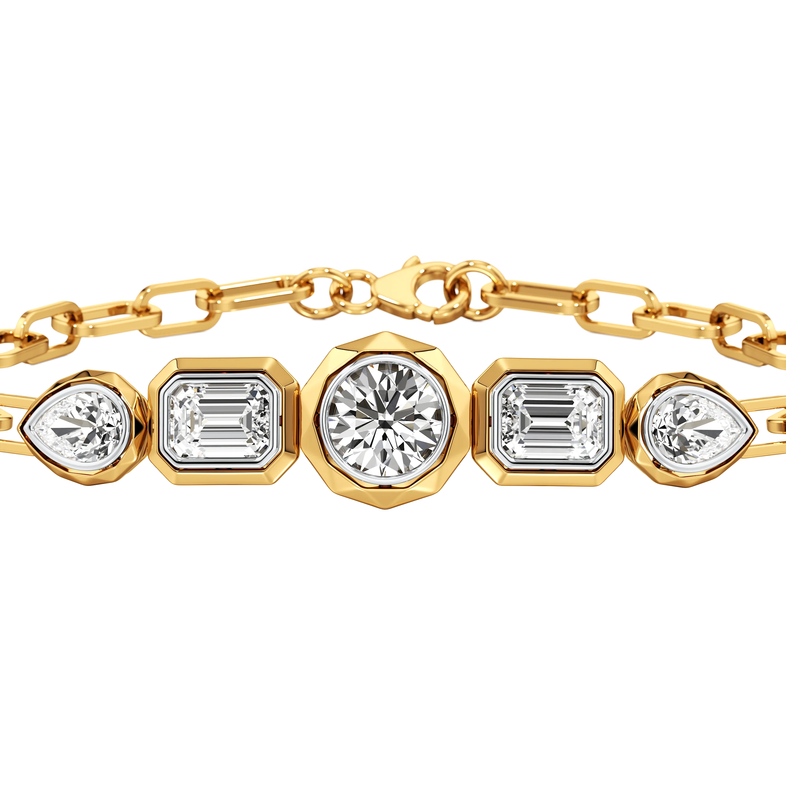 Faceted Opulence Flexible Bracelet 1