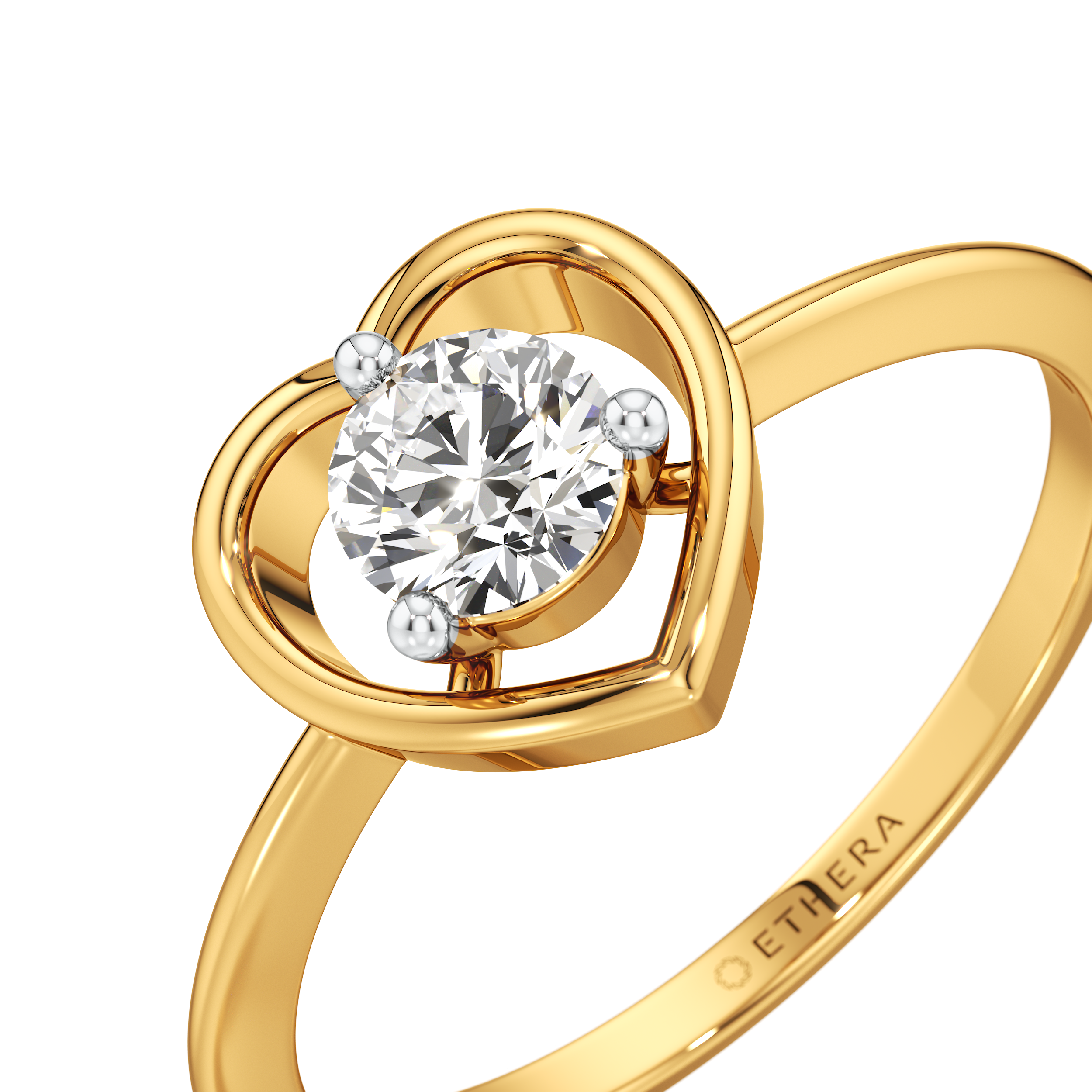 Heartline Solitaire Ring 3