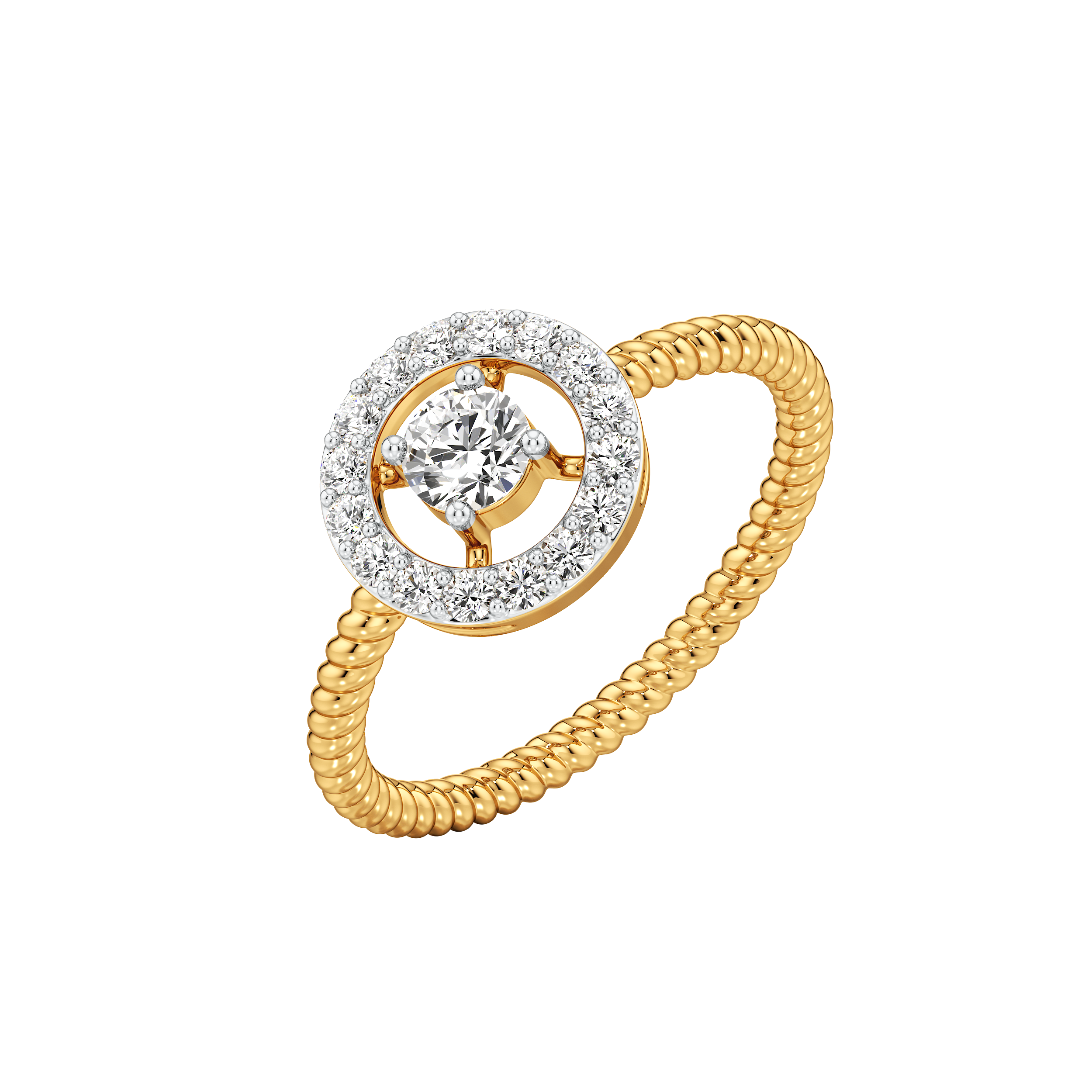 Orbit Halo Diamond Ring 0