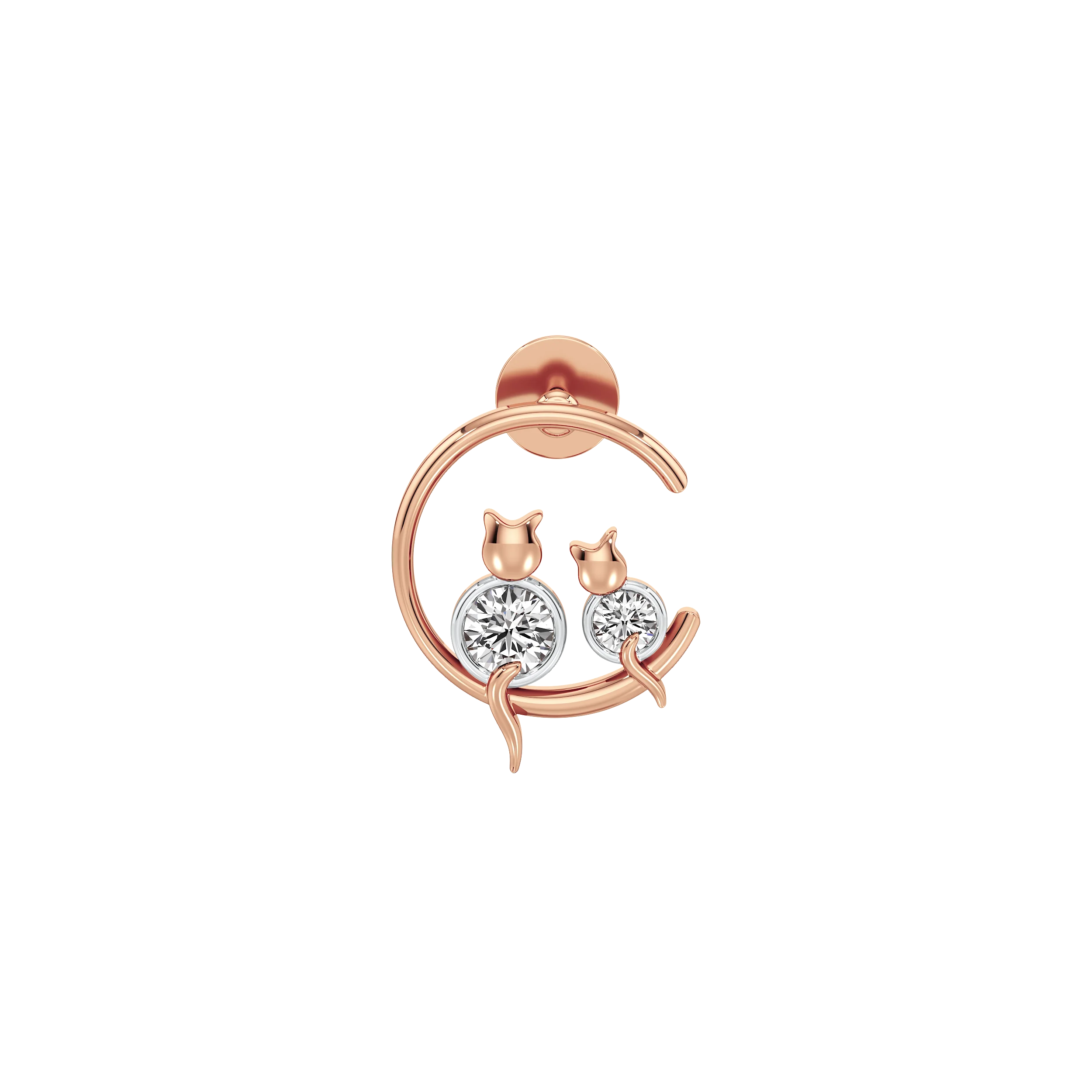 Orbit Paws Diamond Stud 8