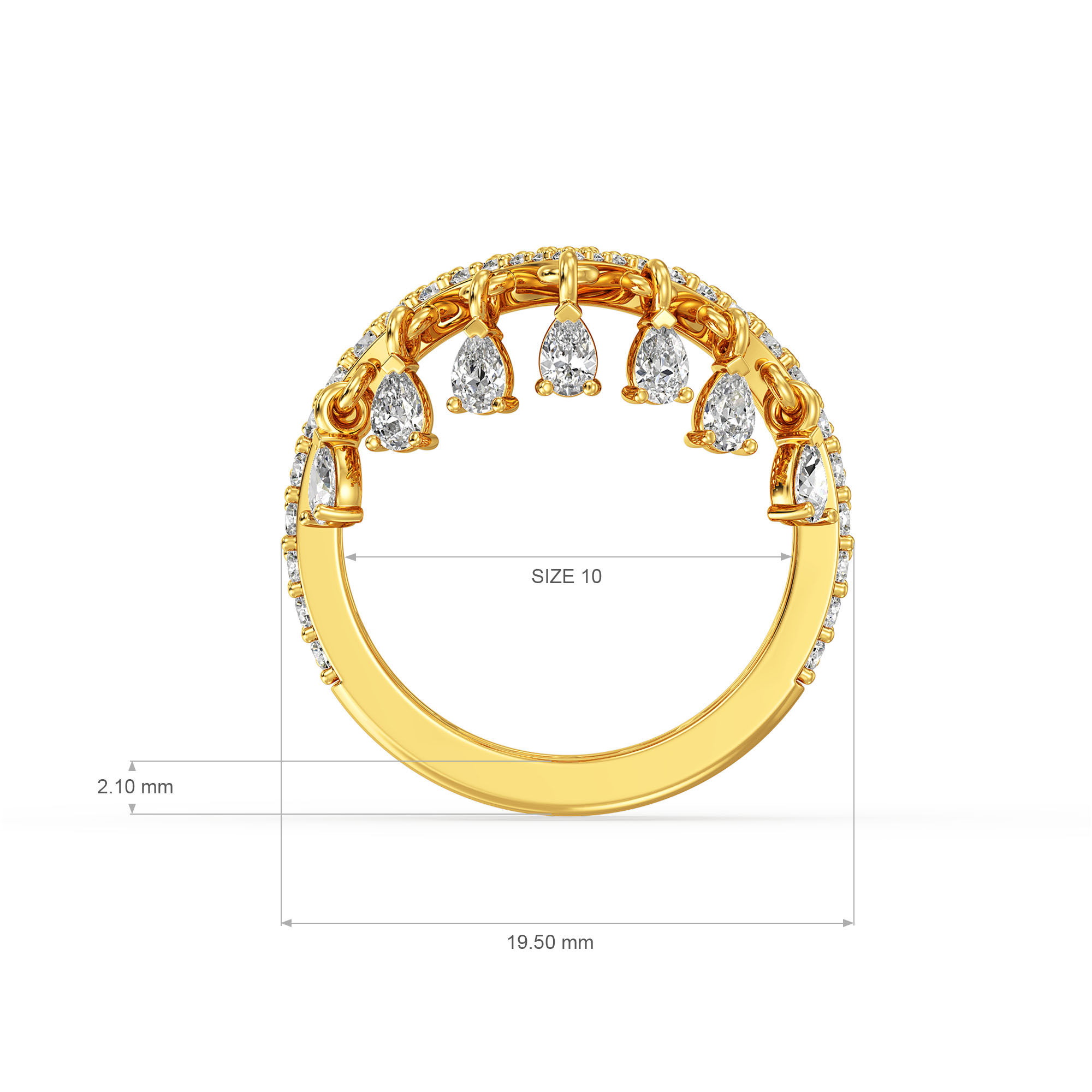 Cosmopolitan Cocktail Ring - Comfort Fit 5