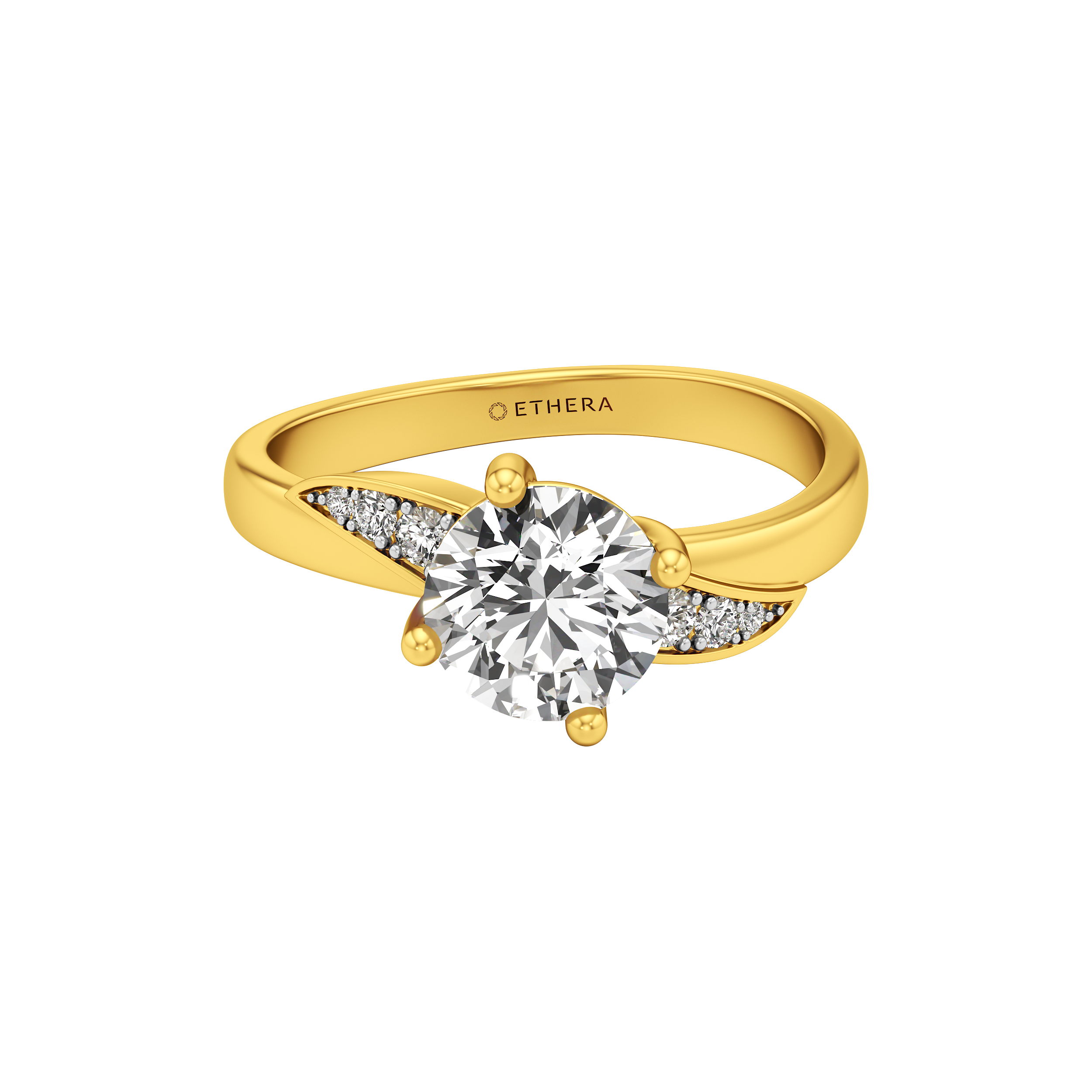 Sideglow Solitaire Ring 1