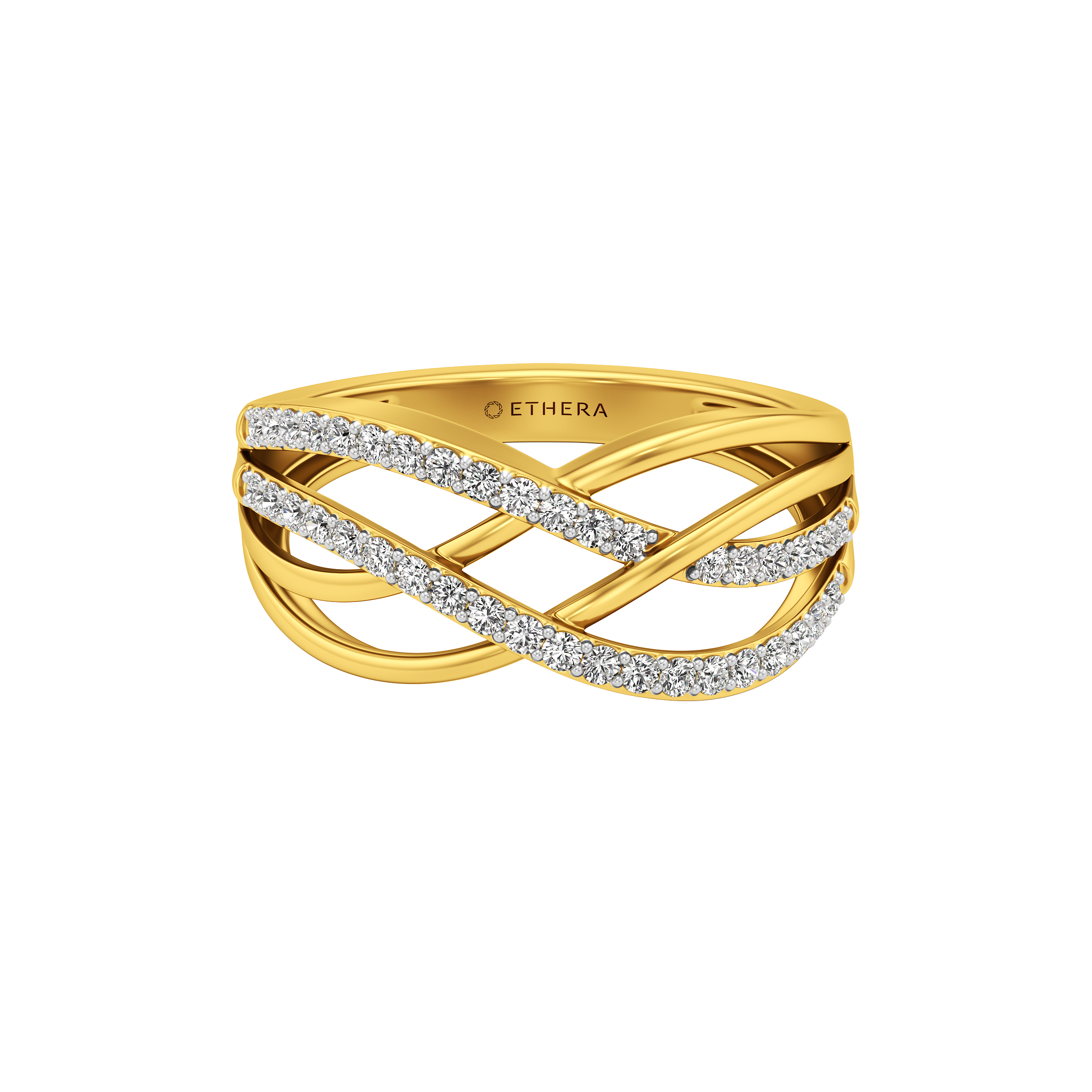 Triweave Pave Ring 1