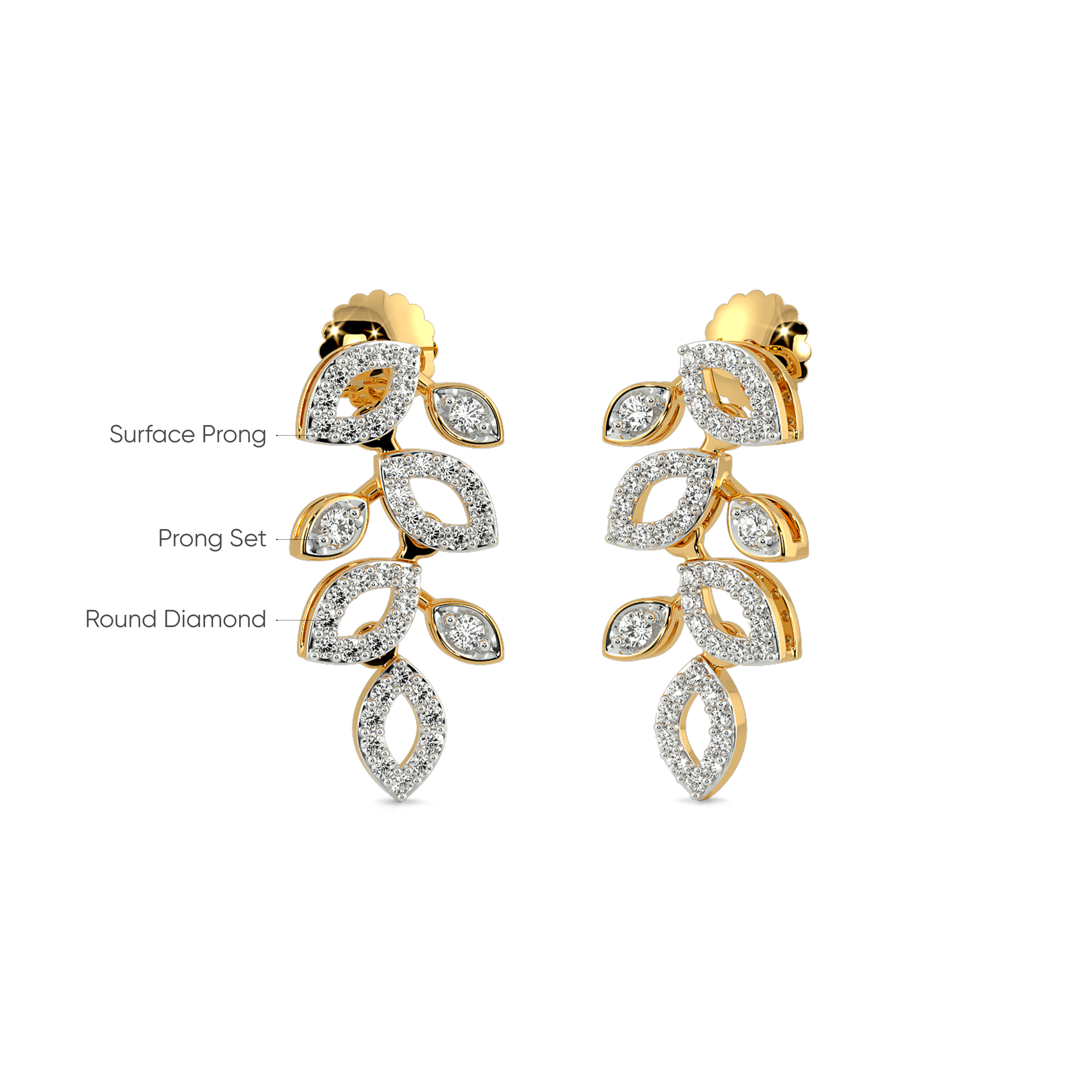 Marquise Meadow Drop Earrings 4