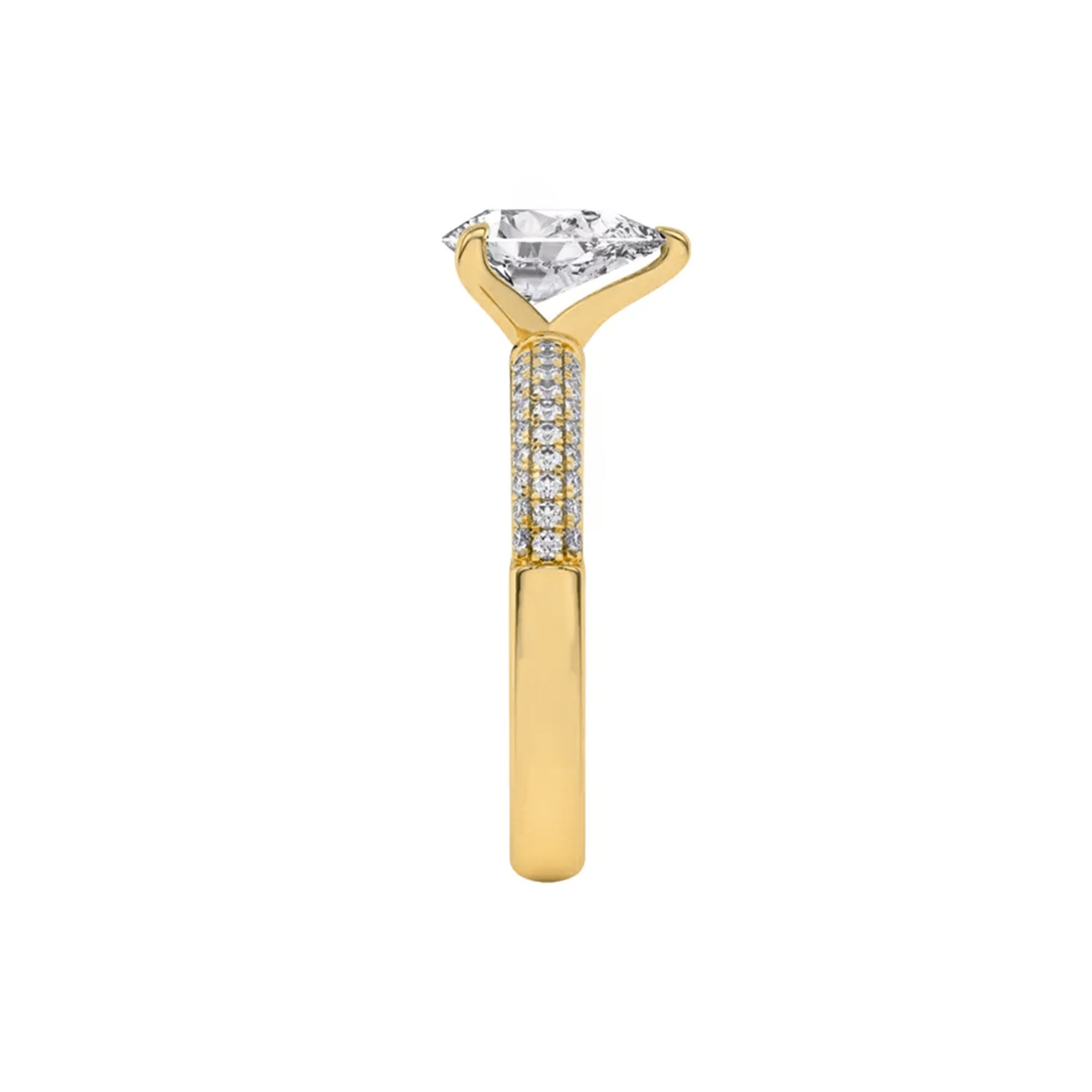 Radiant Round Pavé Ring 4