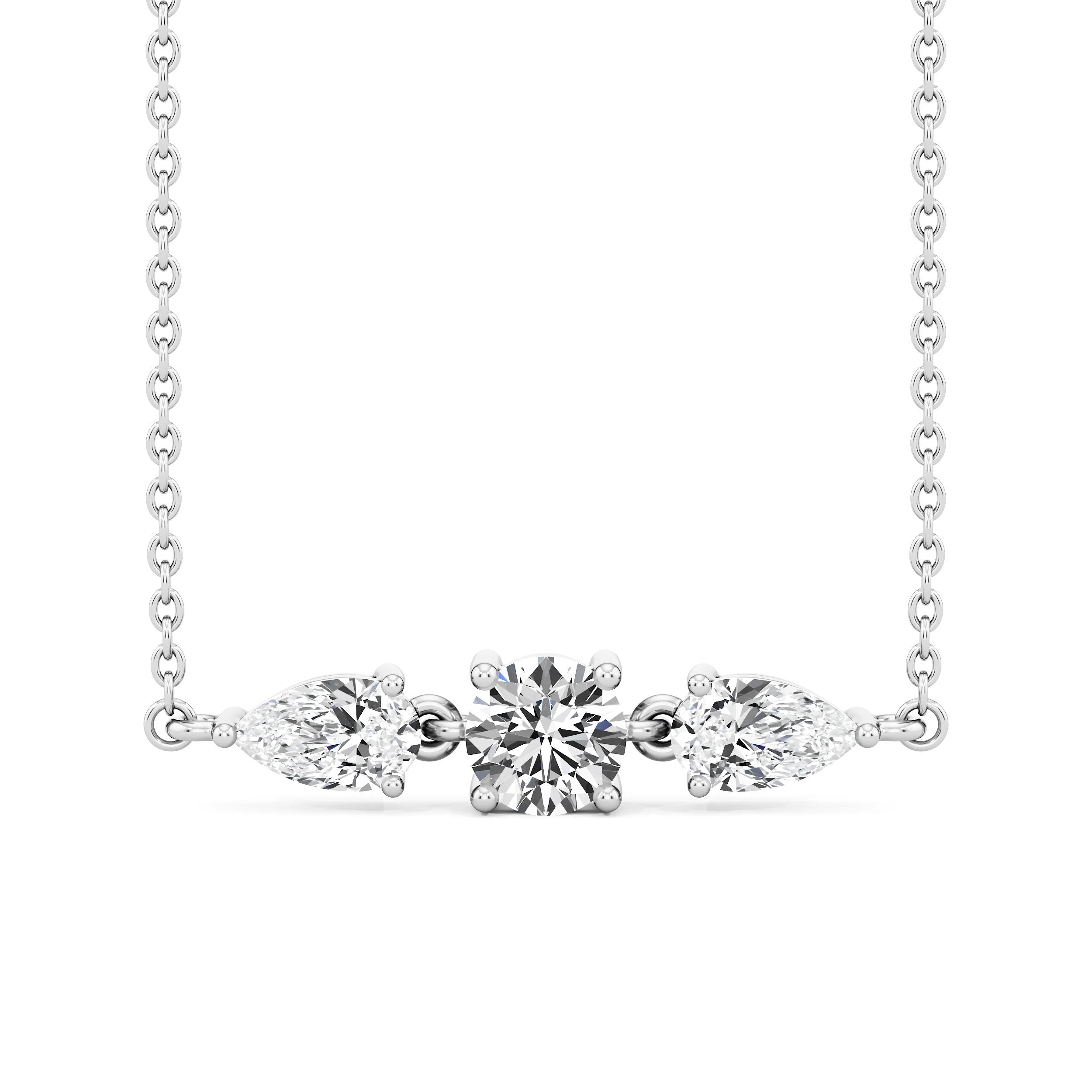 Trio Balance Diamond Necklet 4