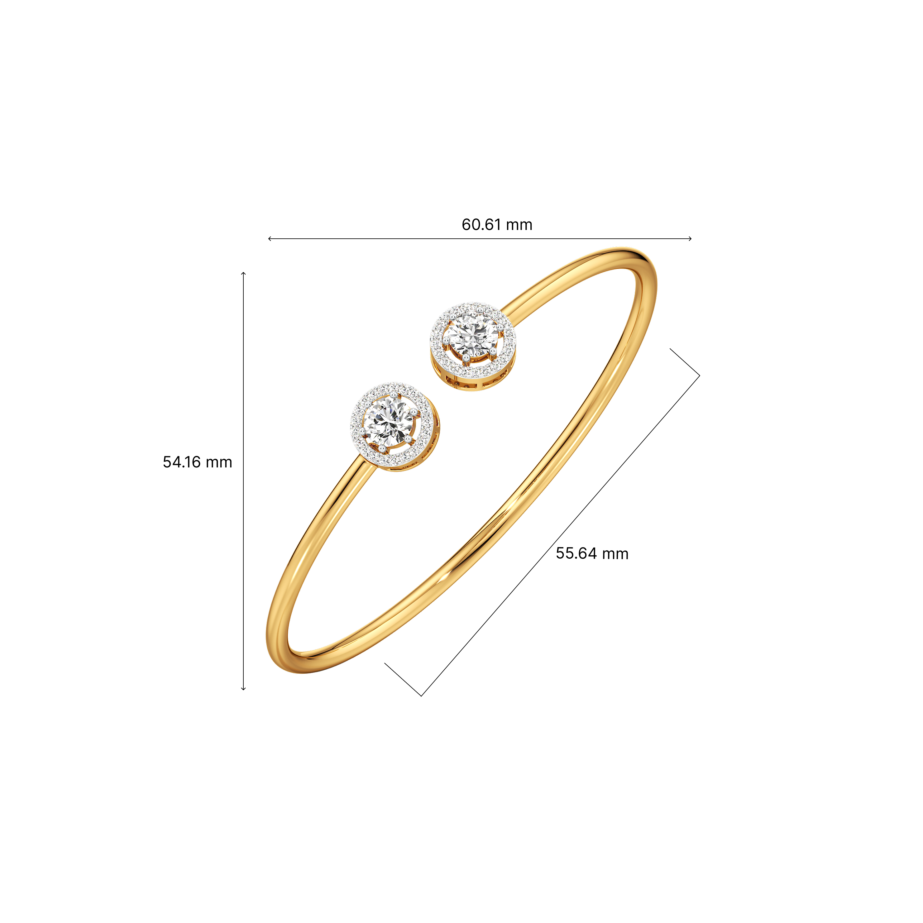 Pear Glimmer Open Top Bracelet 3