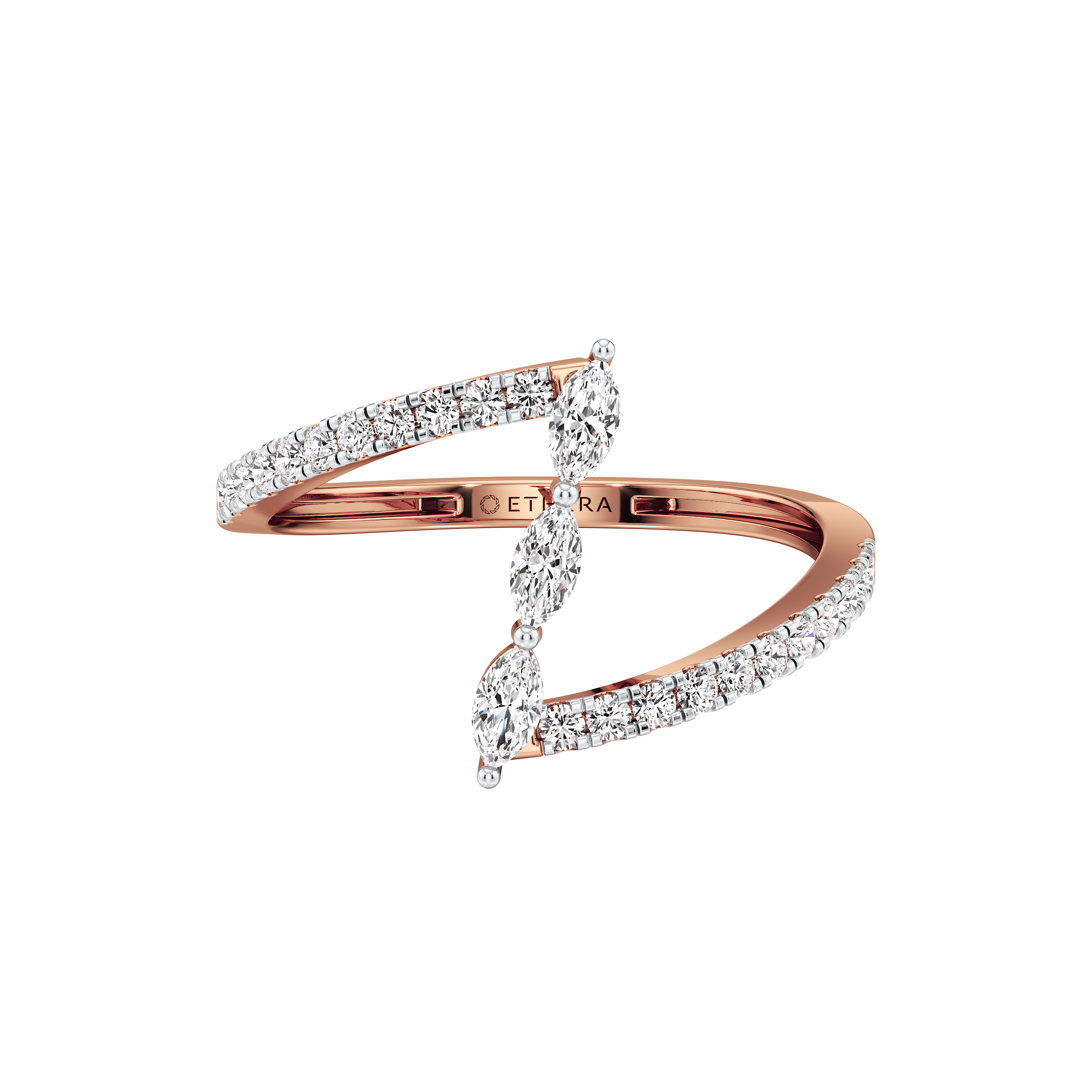 Marquise Arc Diamond Ring 13