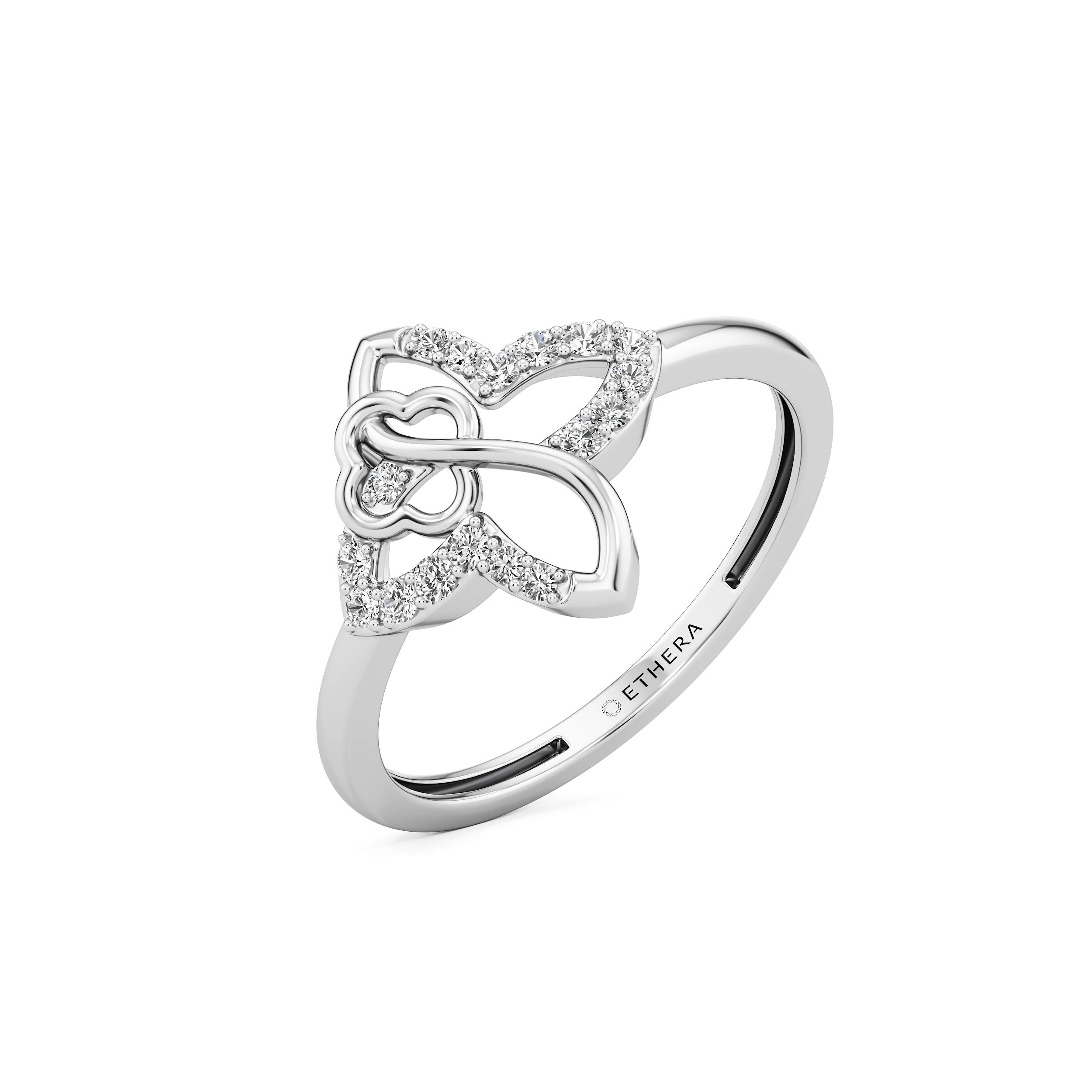 Petal Knot Diamond Ring 9