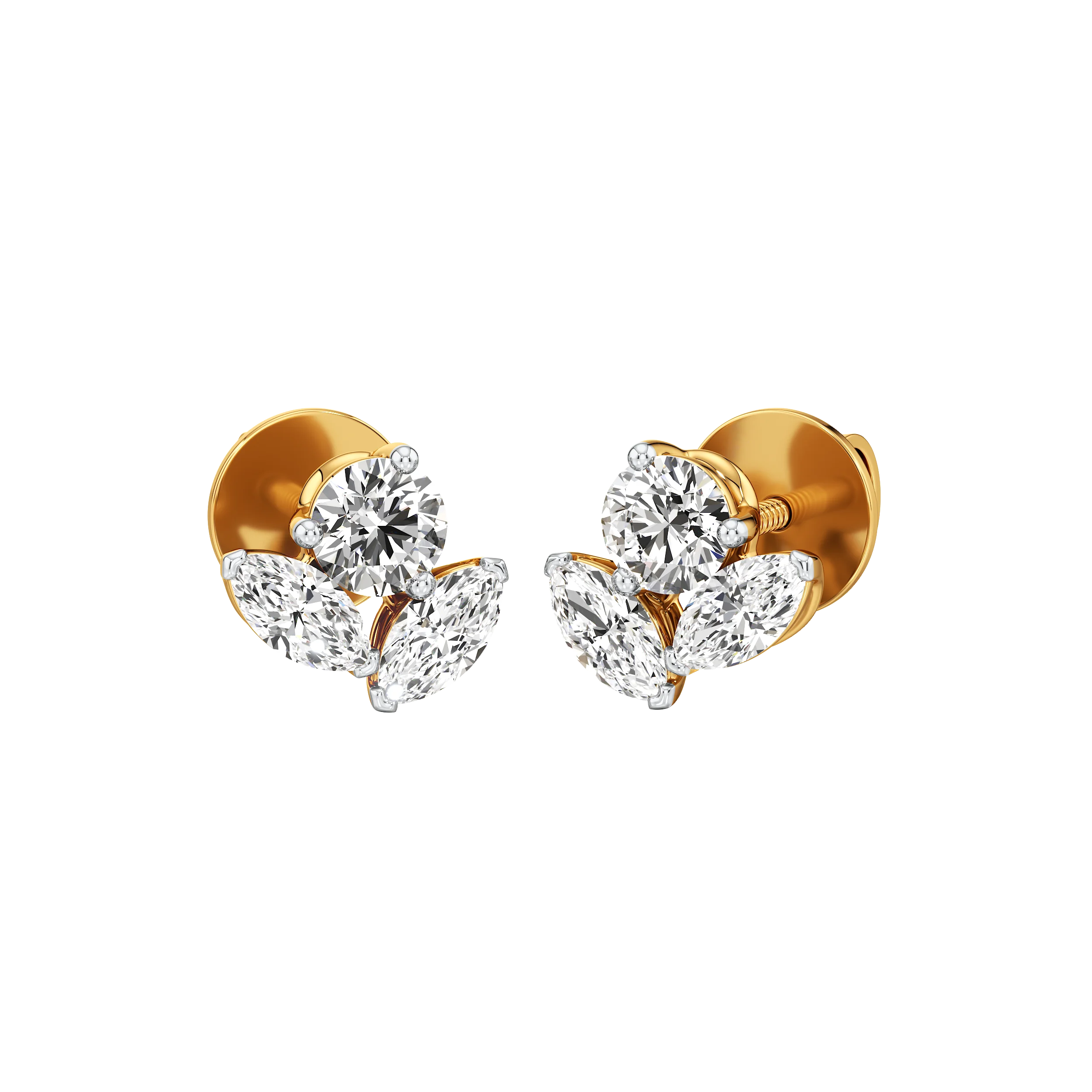 Flora Glint Stud Earrings 0