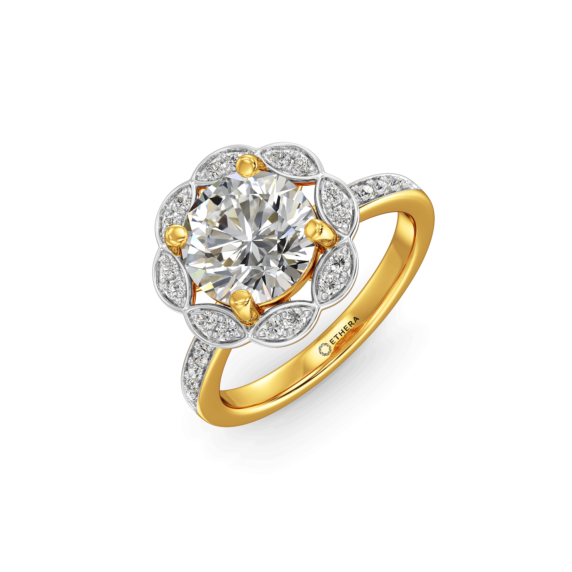 The Elysian Bloom Pavé Ring 0