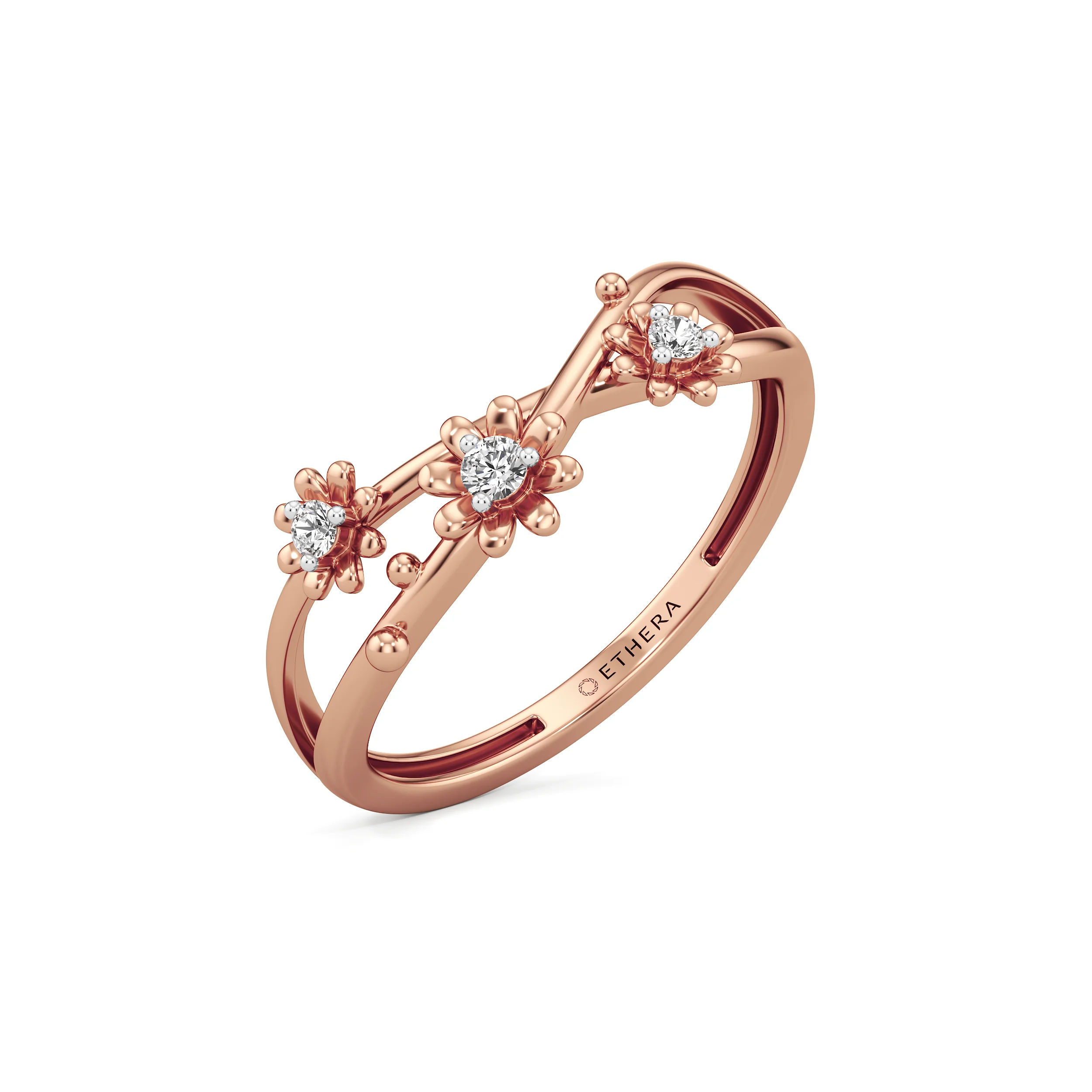Blossom Loop Diamond Ring 15