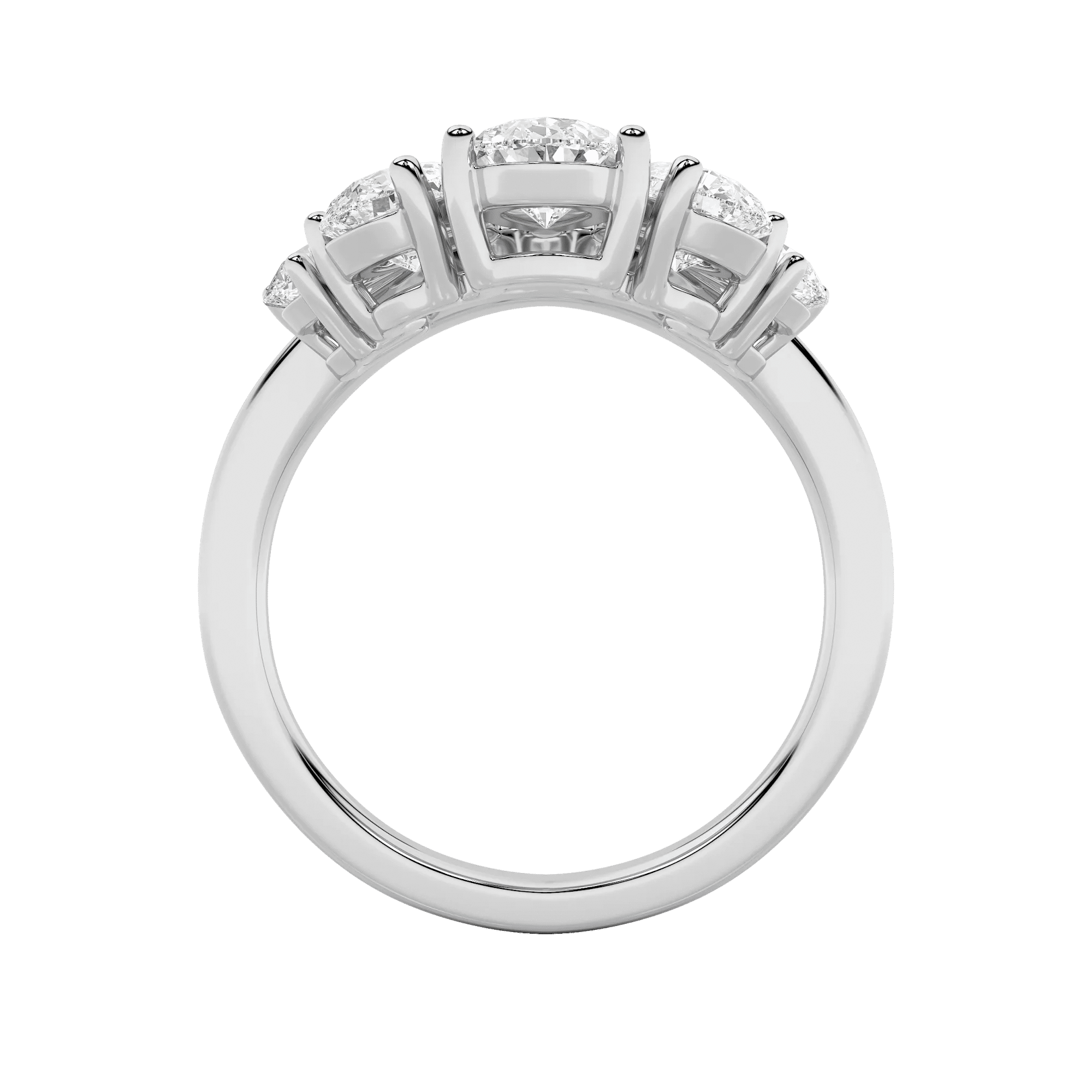 Crowned Glory Five Stone Ring 6