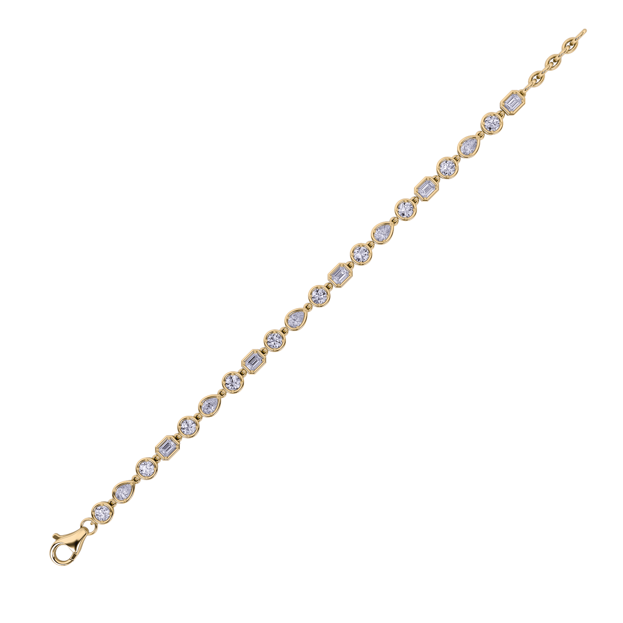 Gemstep Link Diamond Bracelet 4