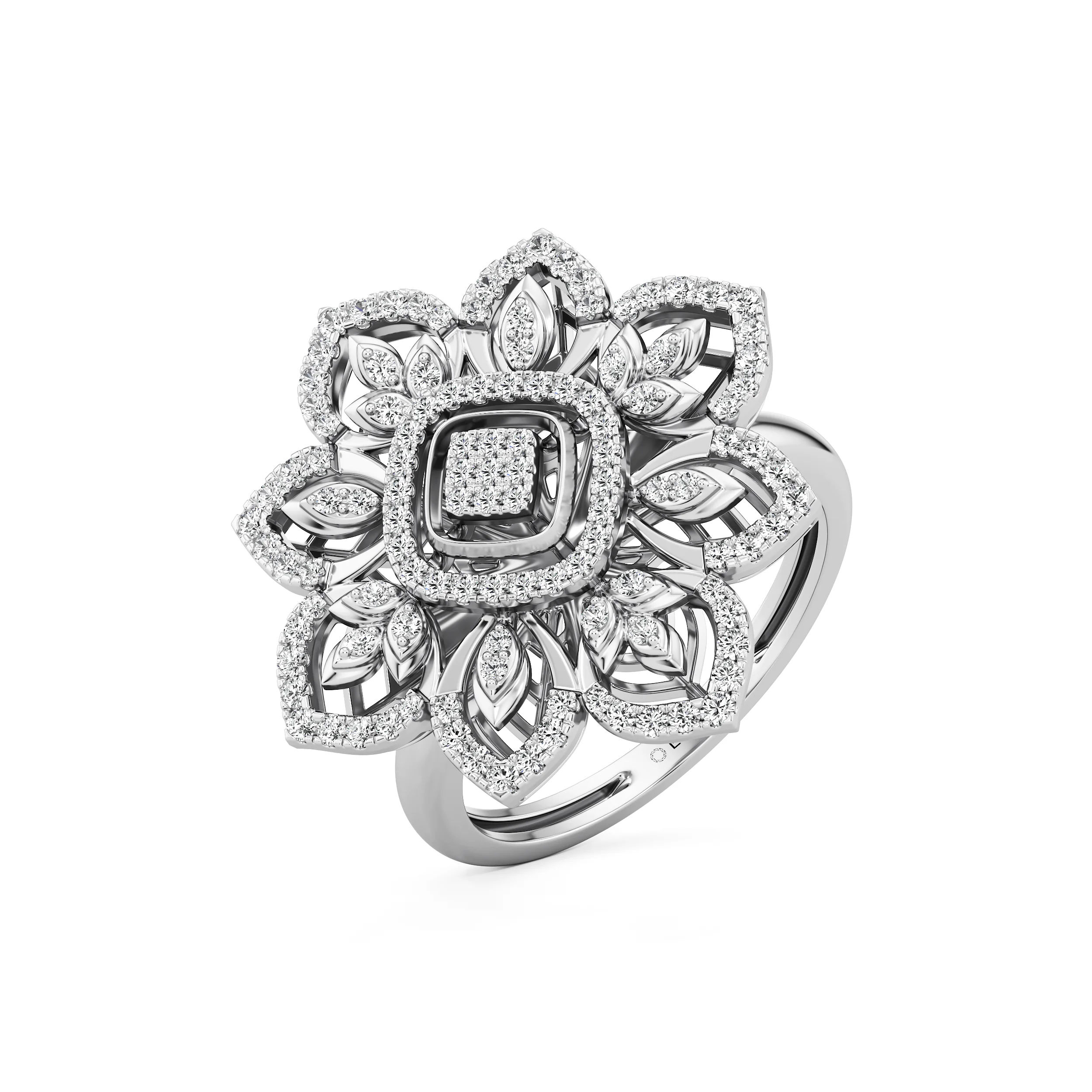 Lustre Petal Grande Ring 9