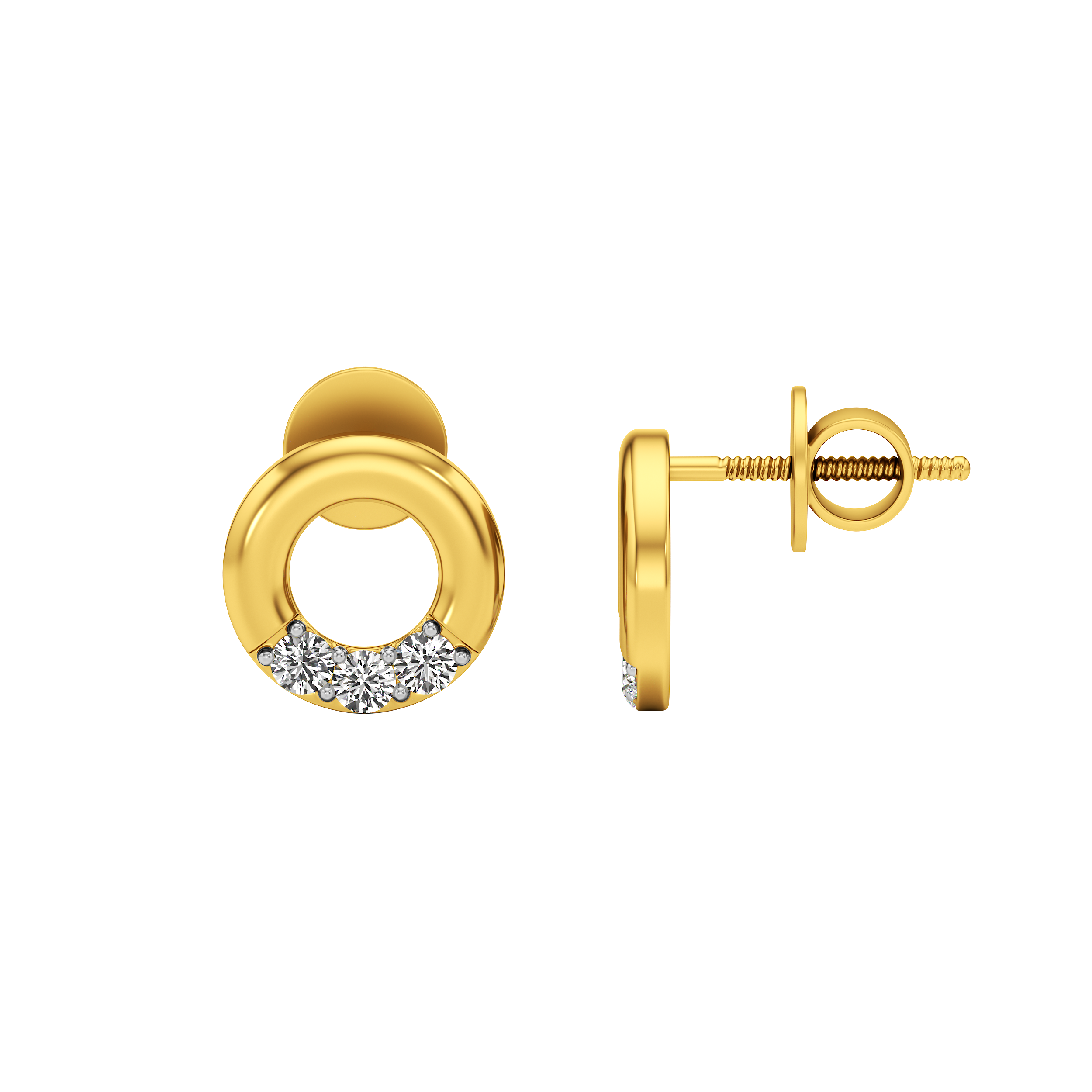 Crescent Halo Studs 1