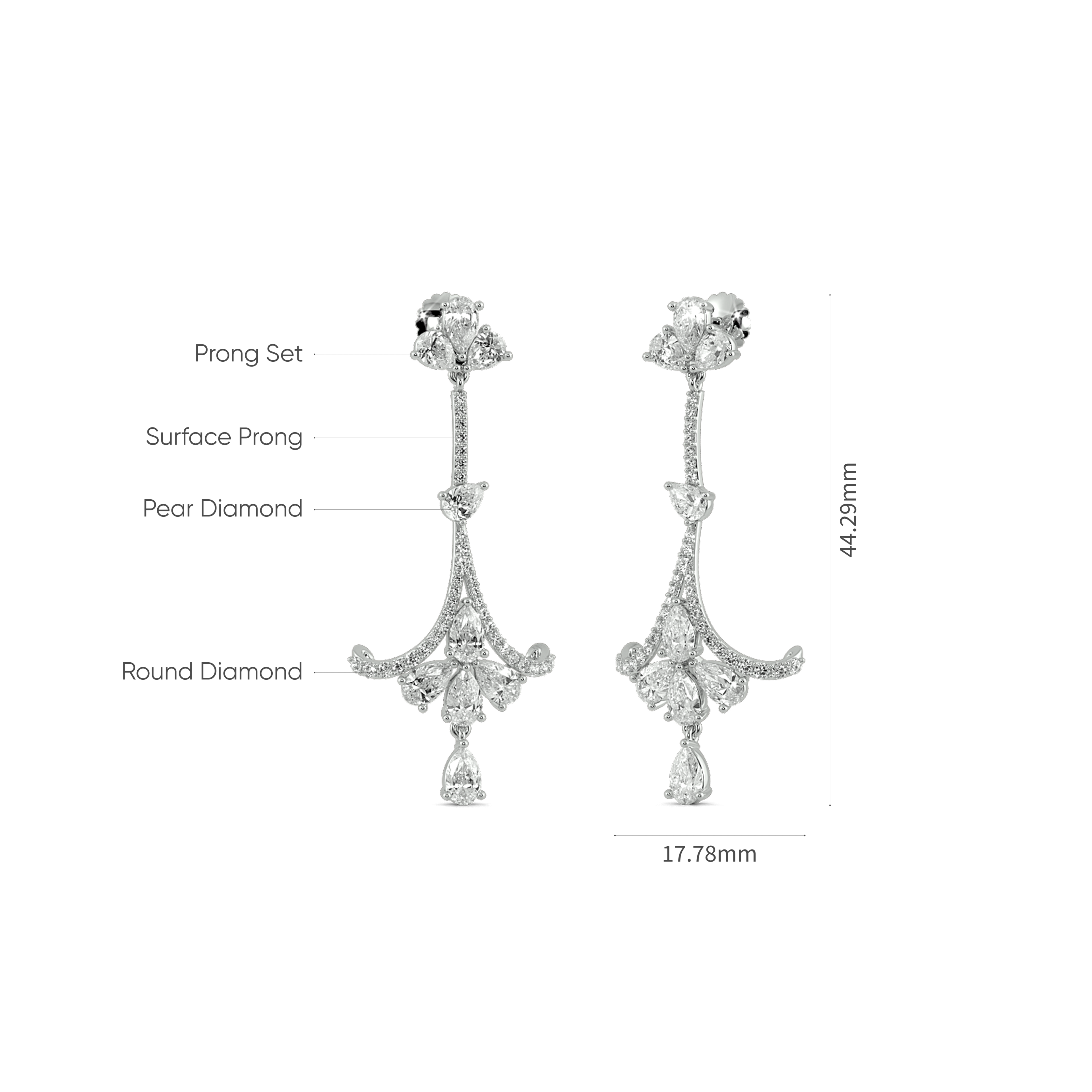 Lustre Arc Drop Earrings 4