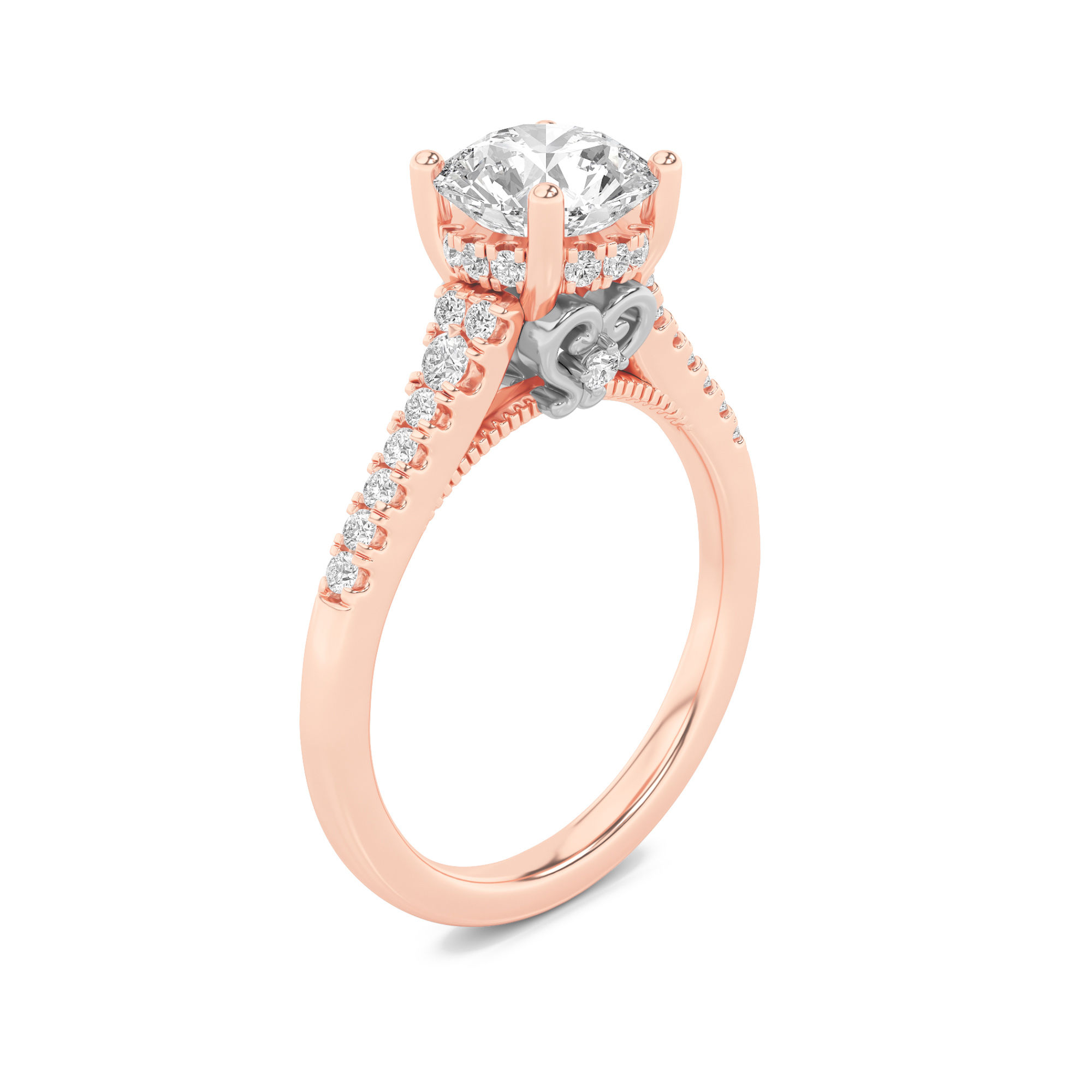 Blush Radiance Solitaire Ring 10