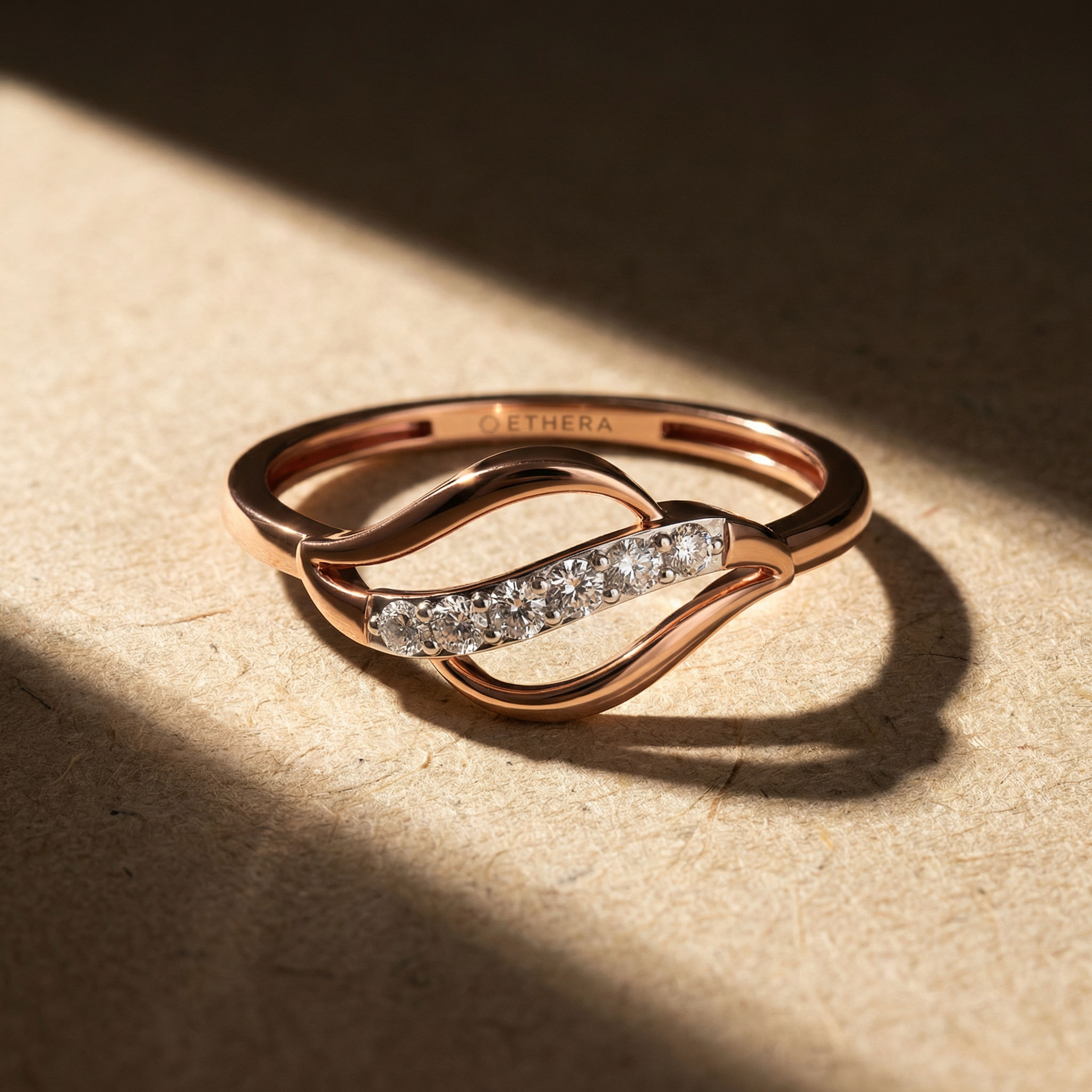 Waved Whisper Ring 2