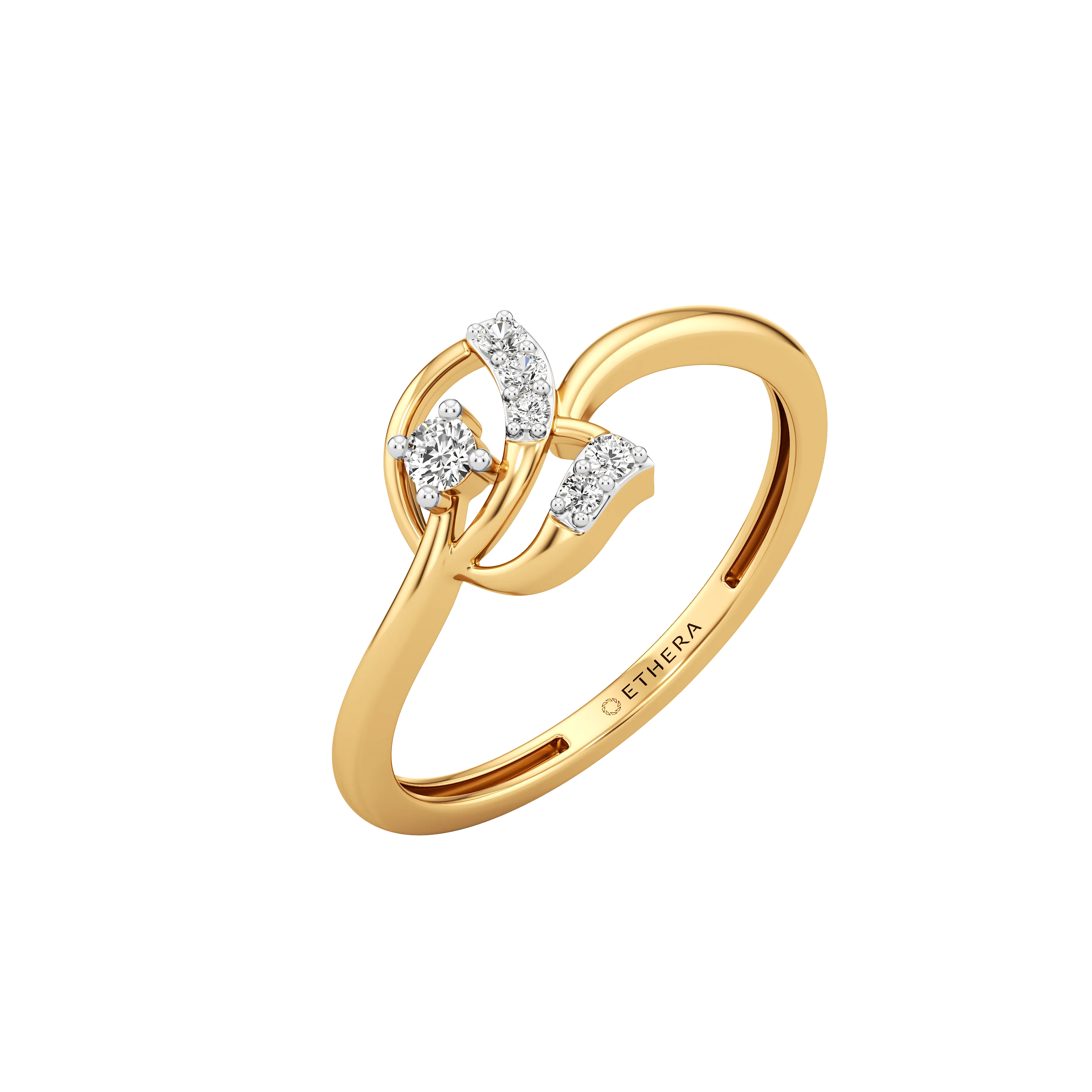 Twirl Bloom Diamond Ring 0