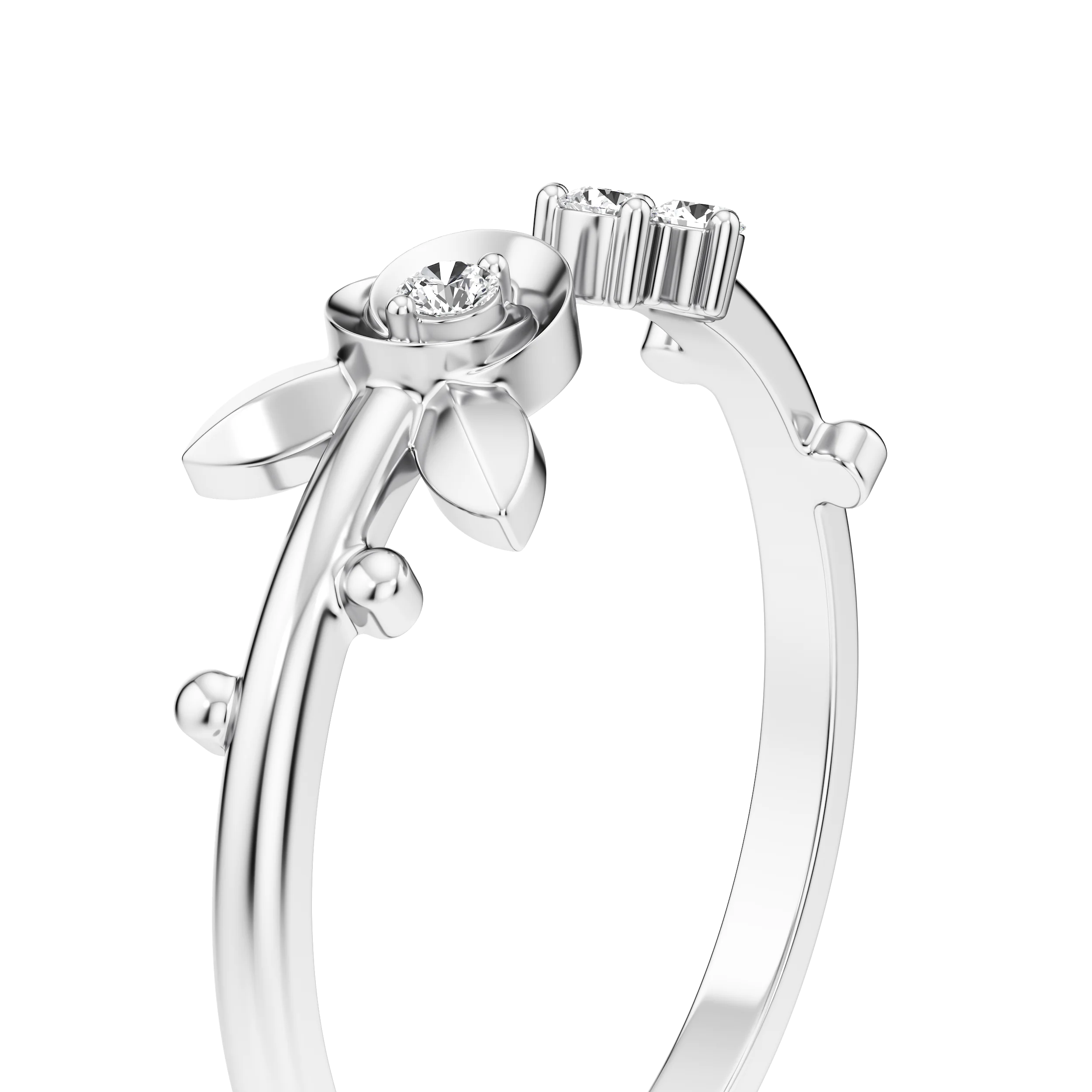 Petite Bloom Open Ring 13