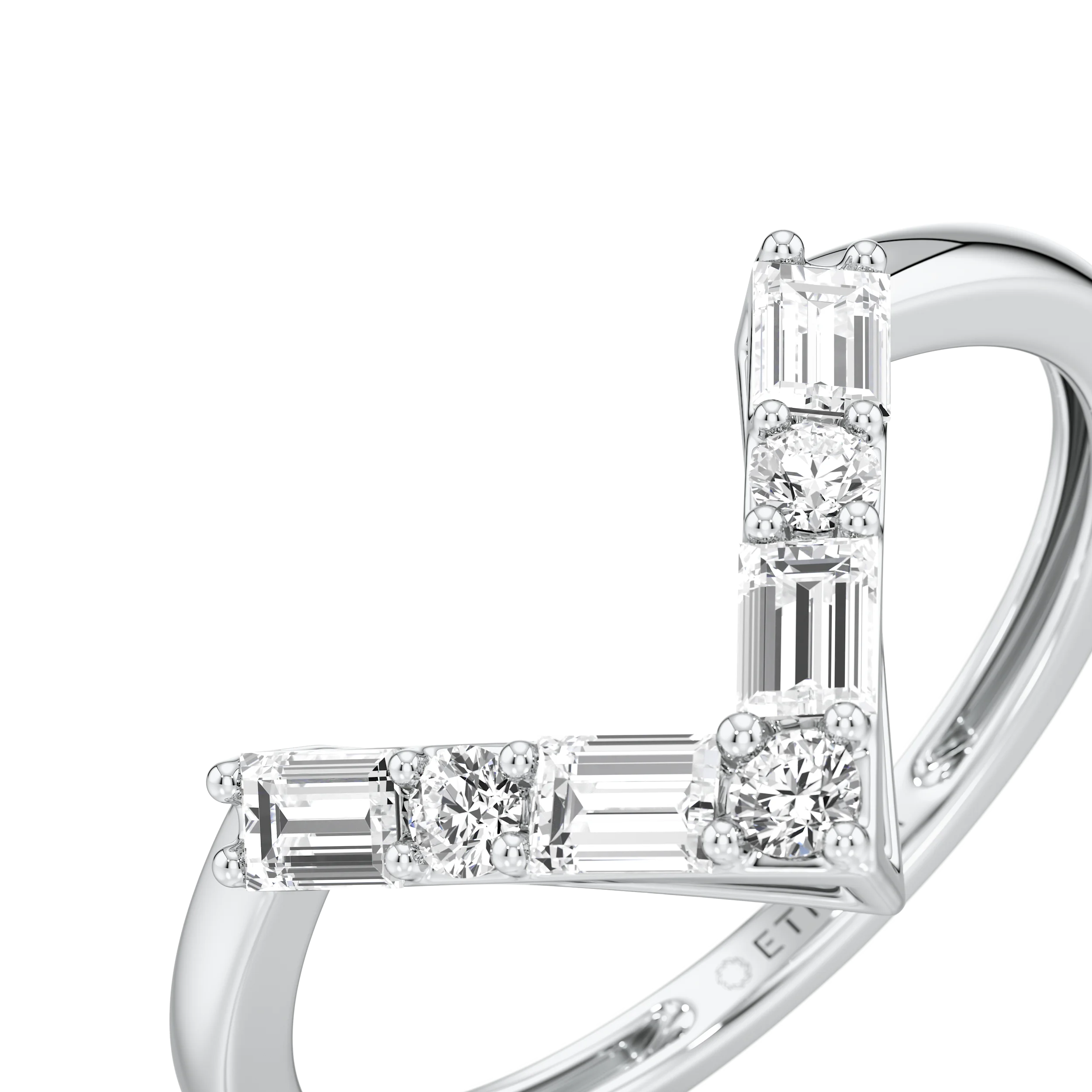 EdgeLine Baguette Ring 8