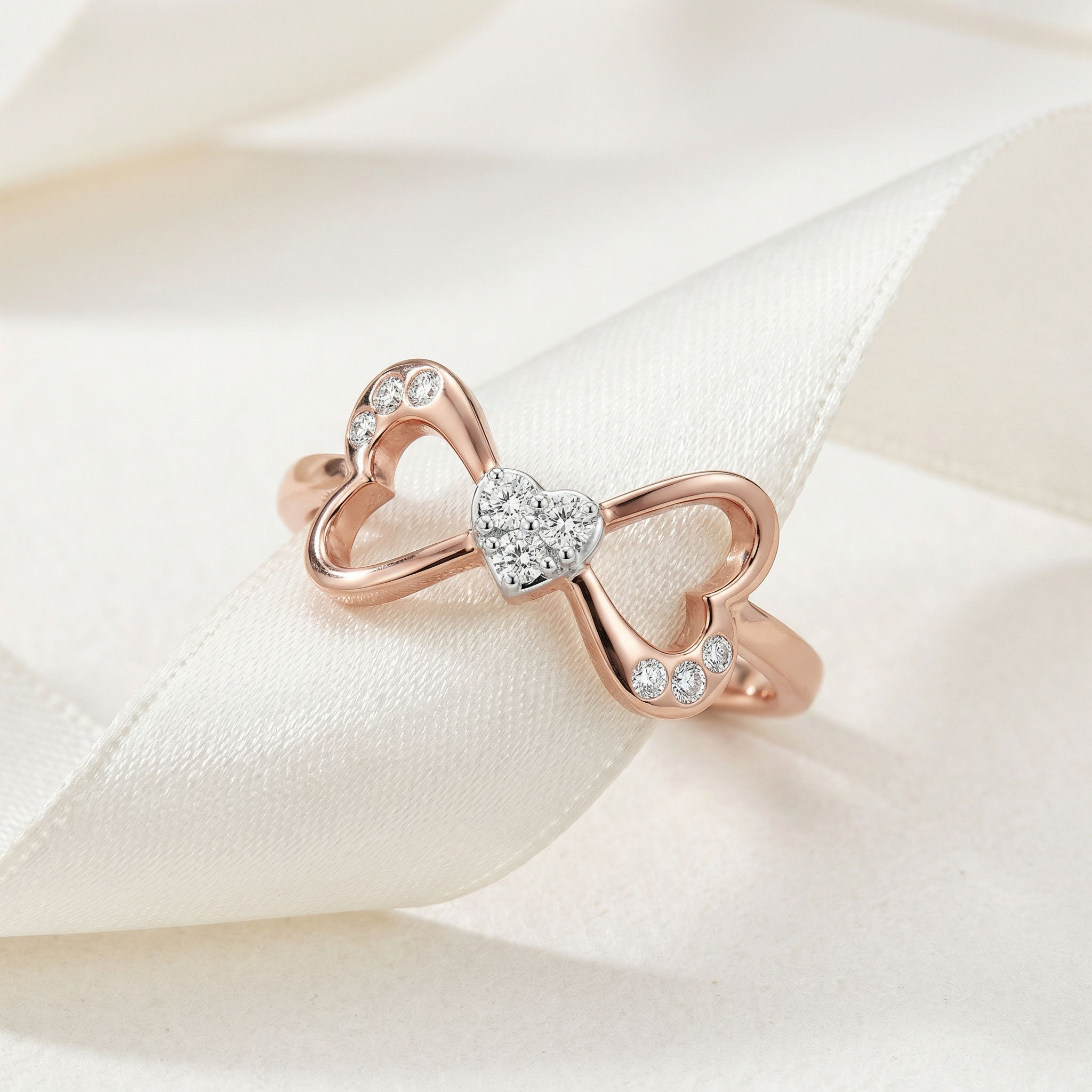 Linked Hearts Ring 2