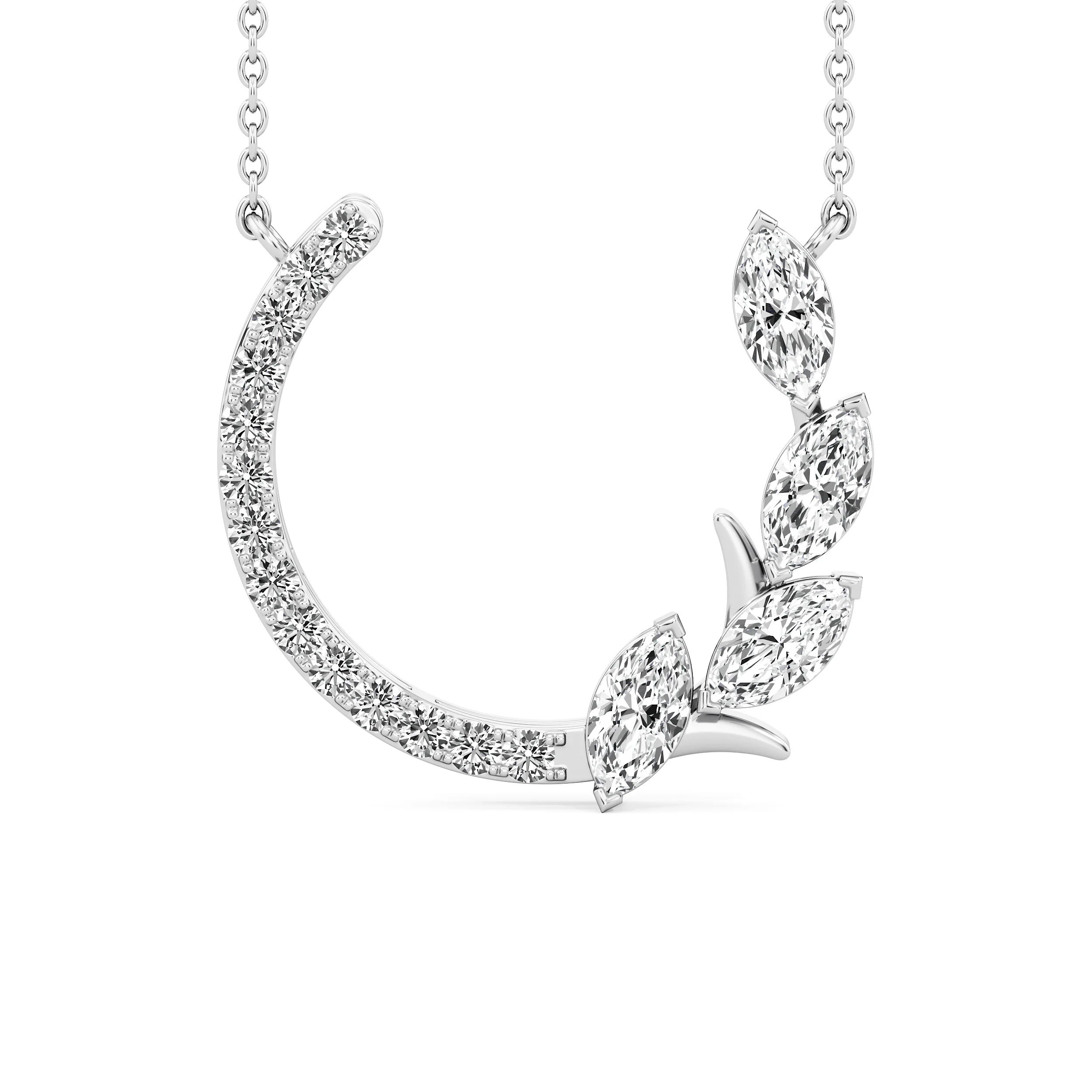 Laurel Crescent Necklet 5