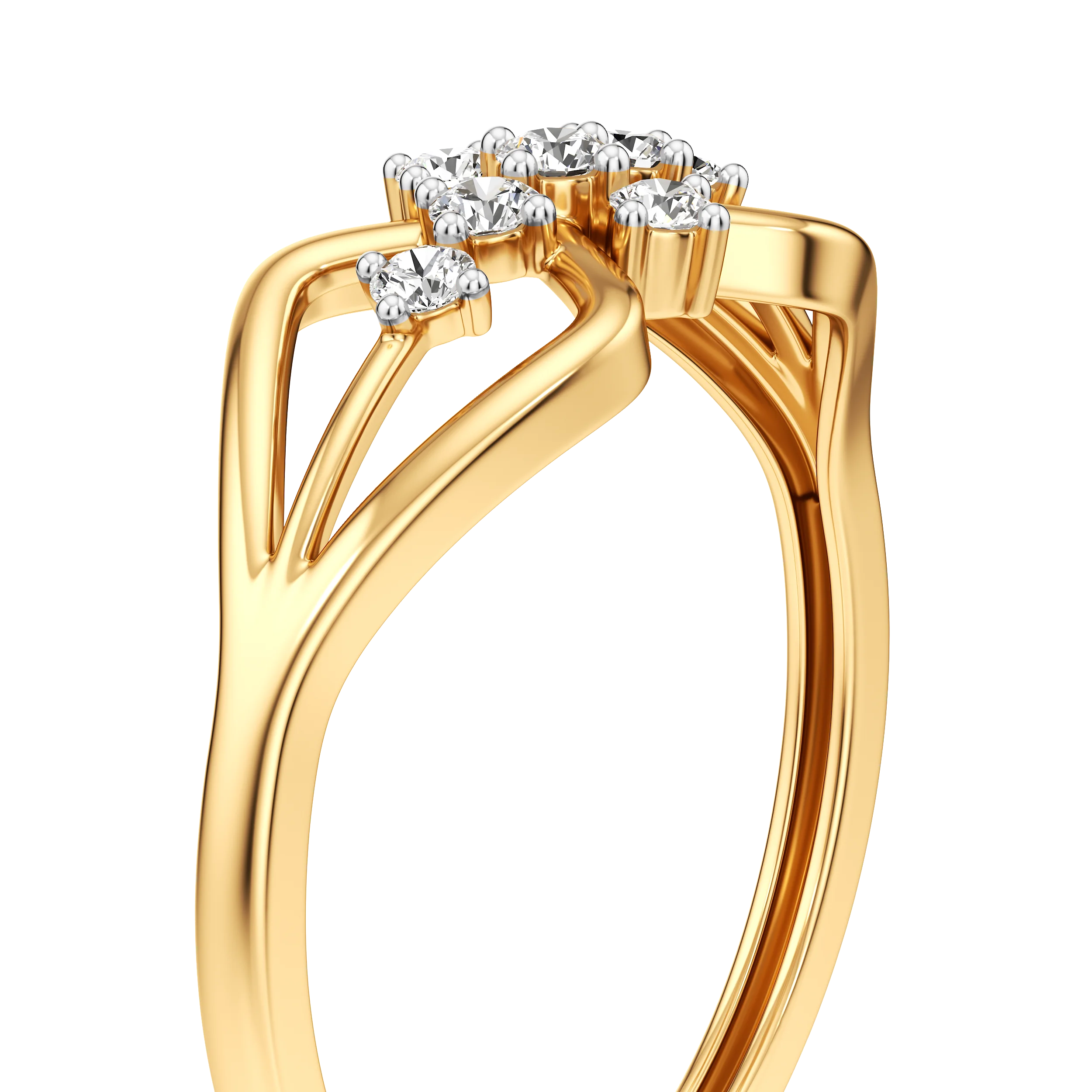 Petal Weave Diamond Ring 7