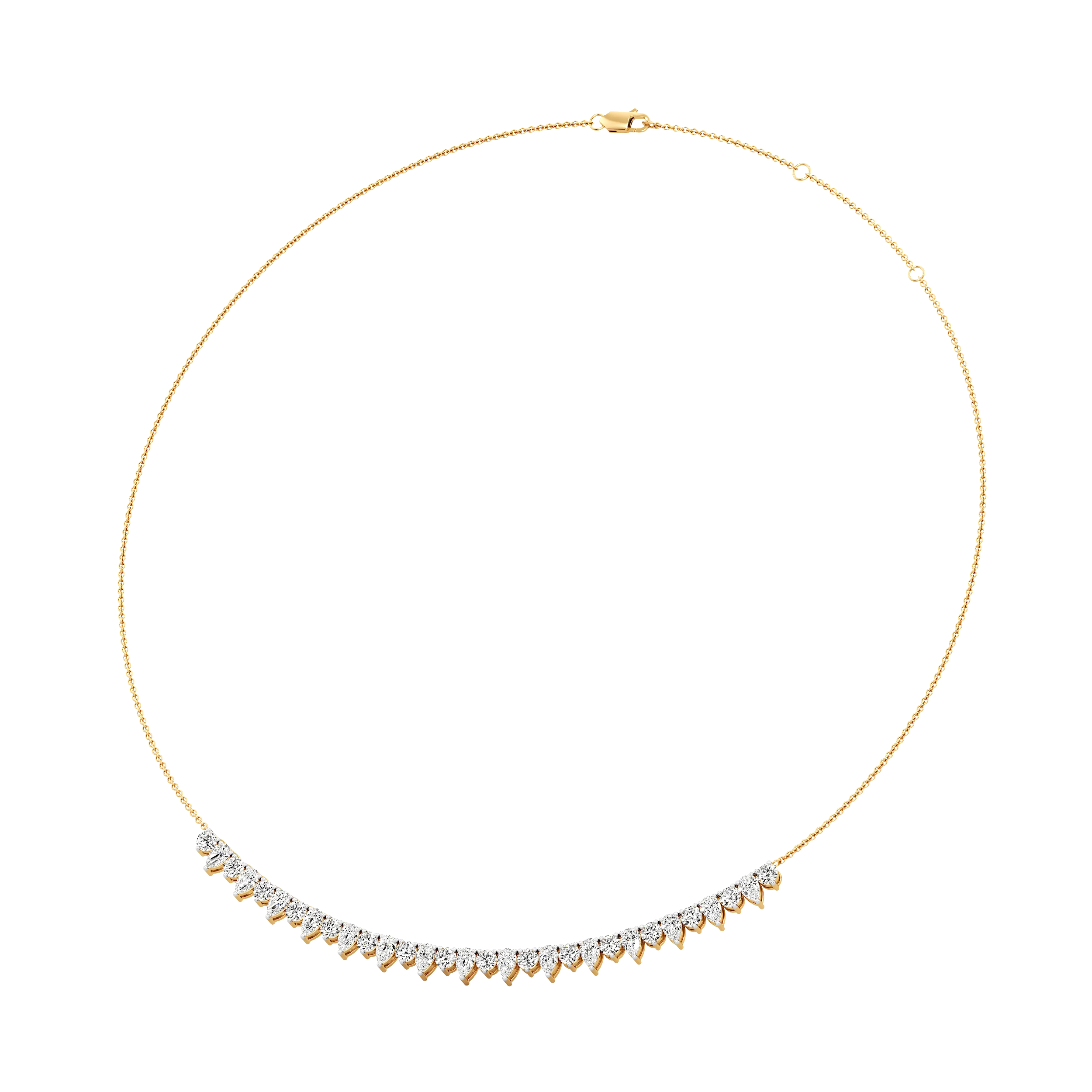 Cascade Line Diamond Necklace 2