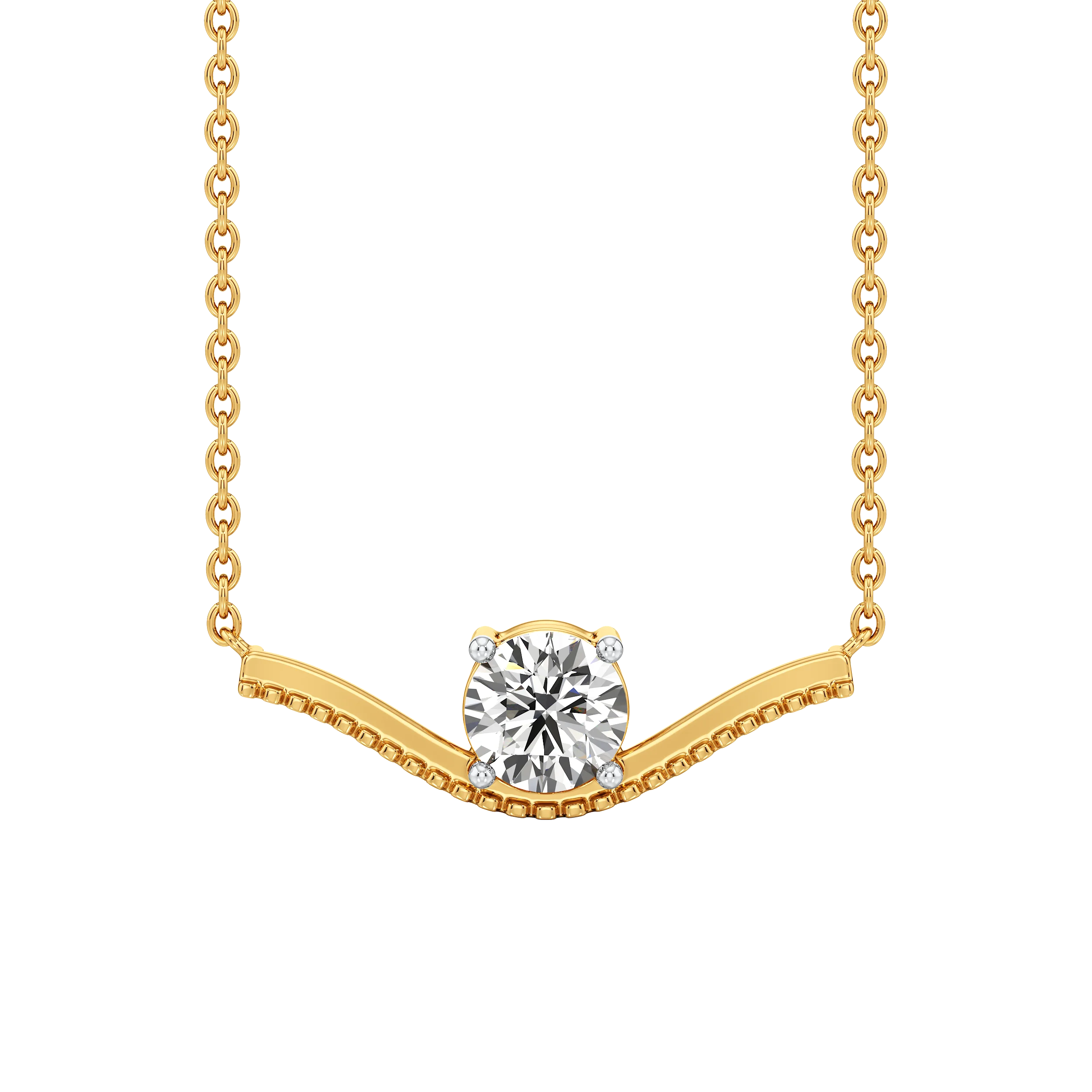 Glide Solitaire Necklet and earrings 3