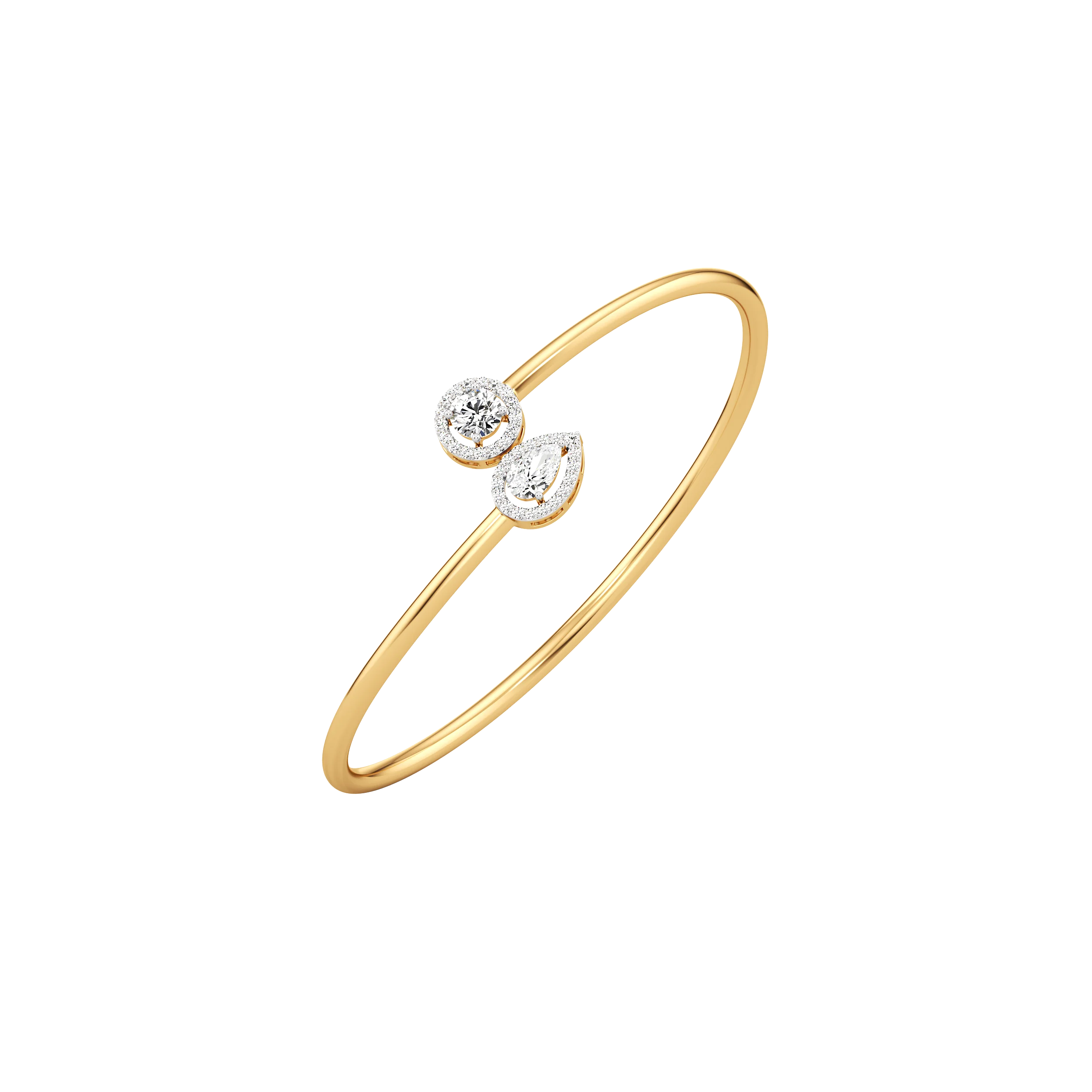 Dual Glow Diamond Bangle 2