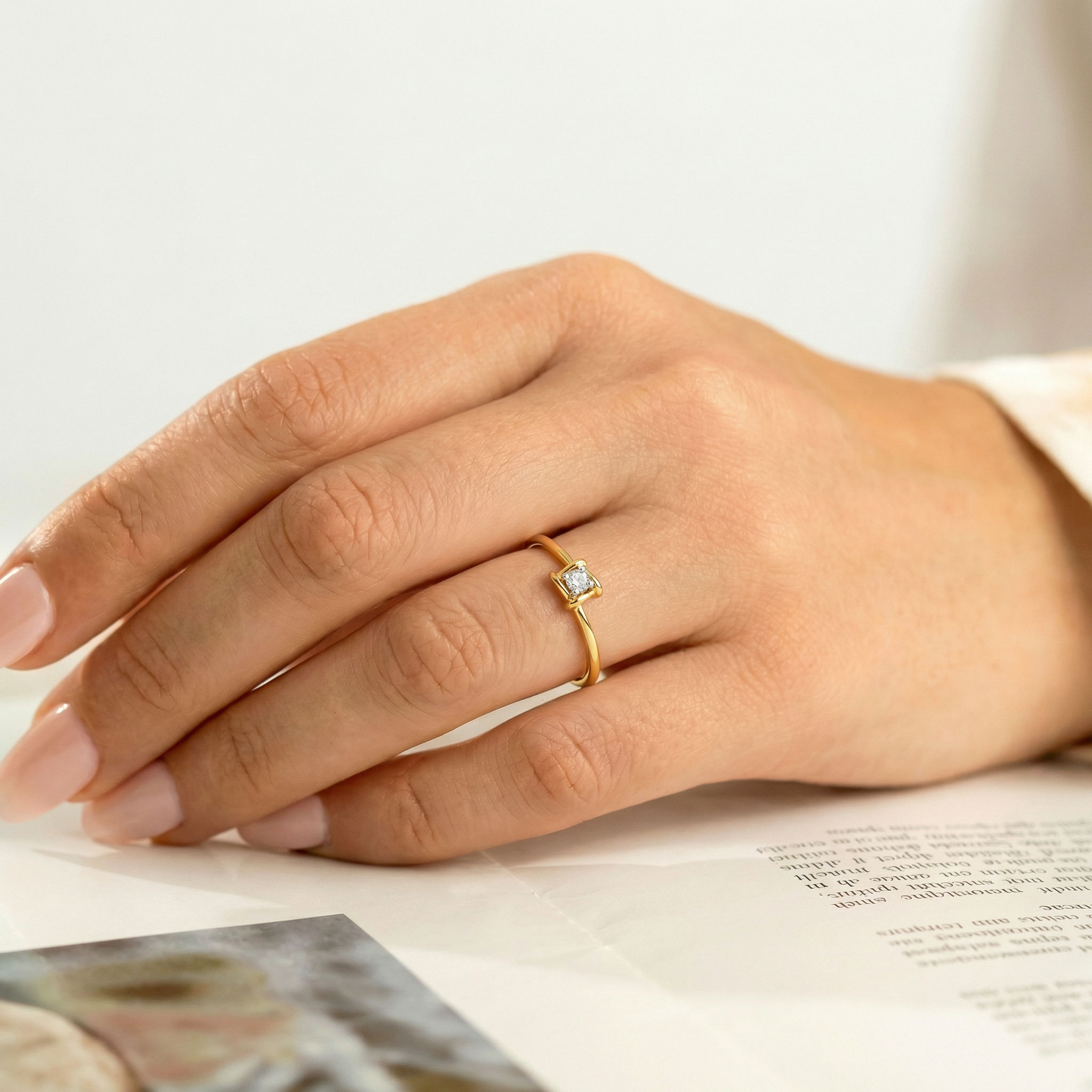 Axis Solitaire Ring hover