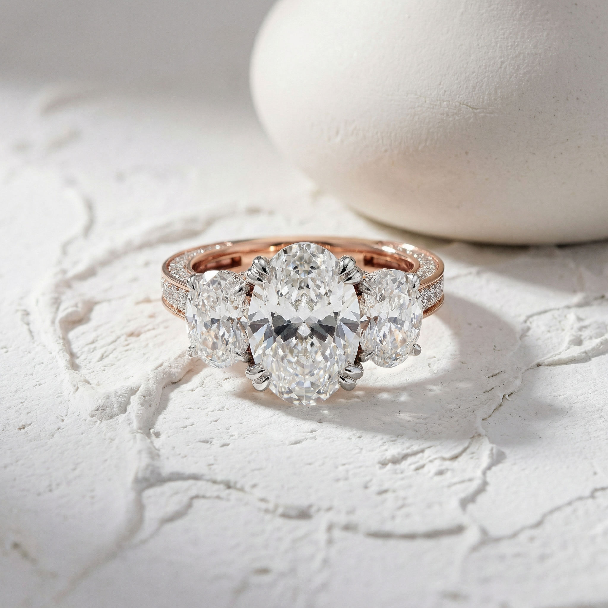 Triple Radiance Cocktail Ring 2