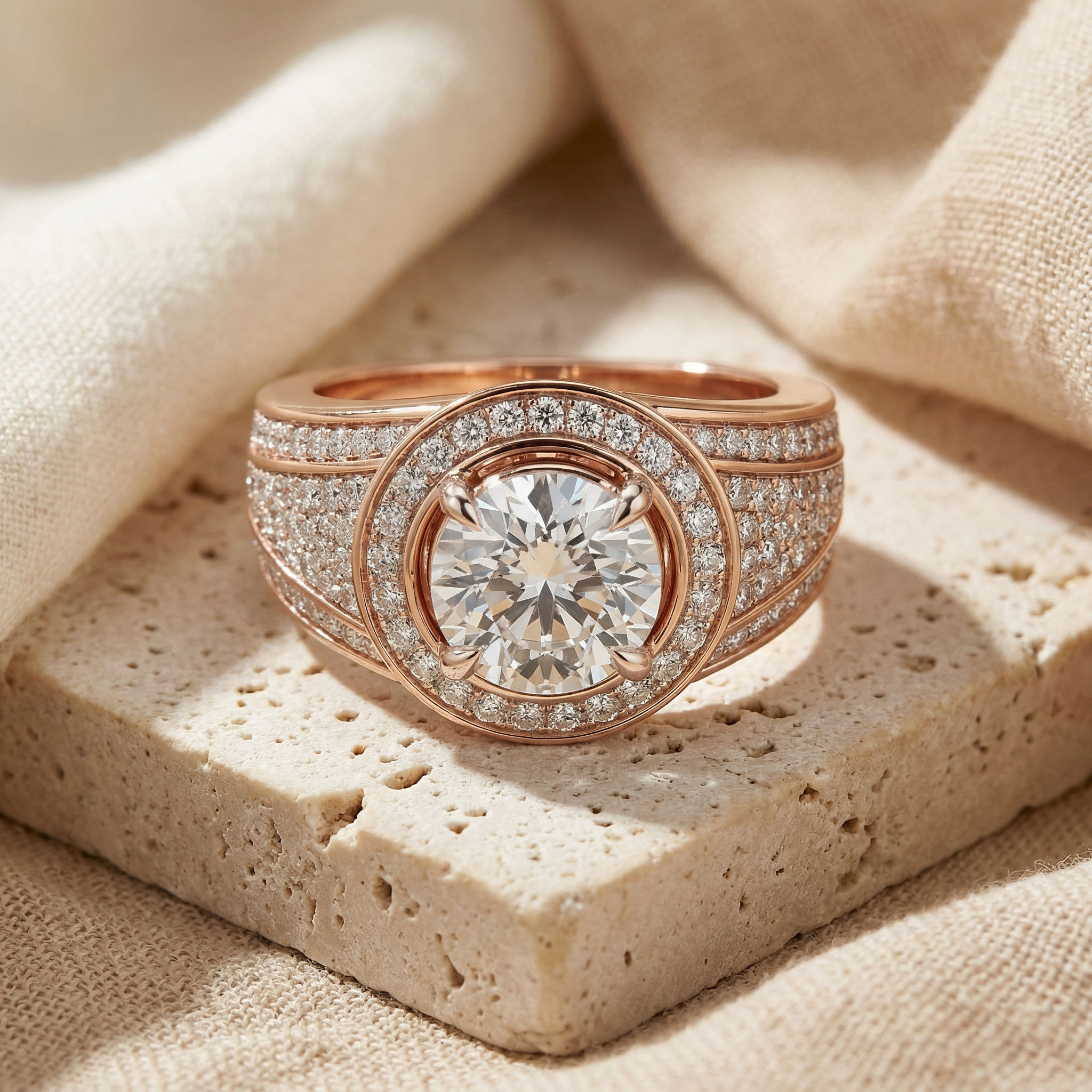 Orbit Halo Statement Ring 2