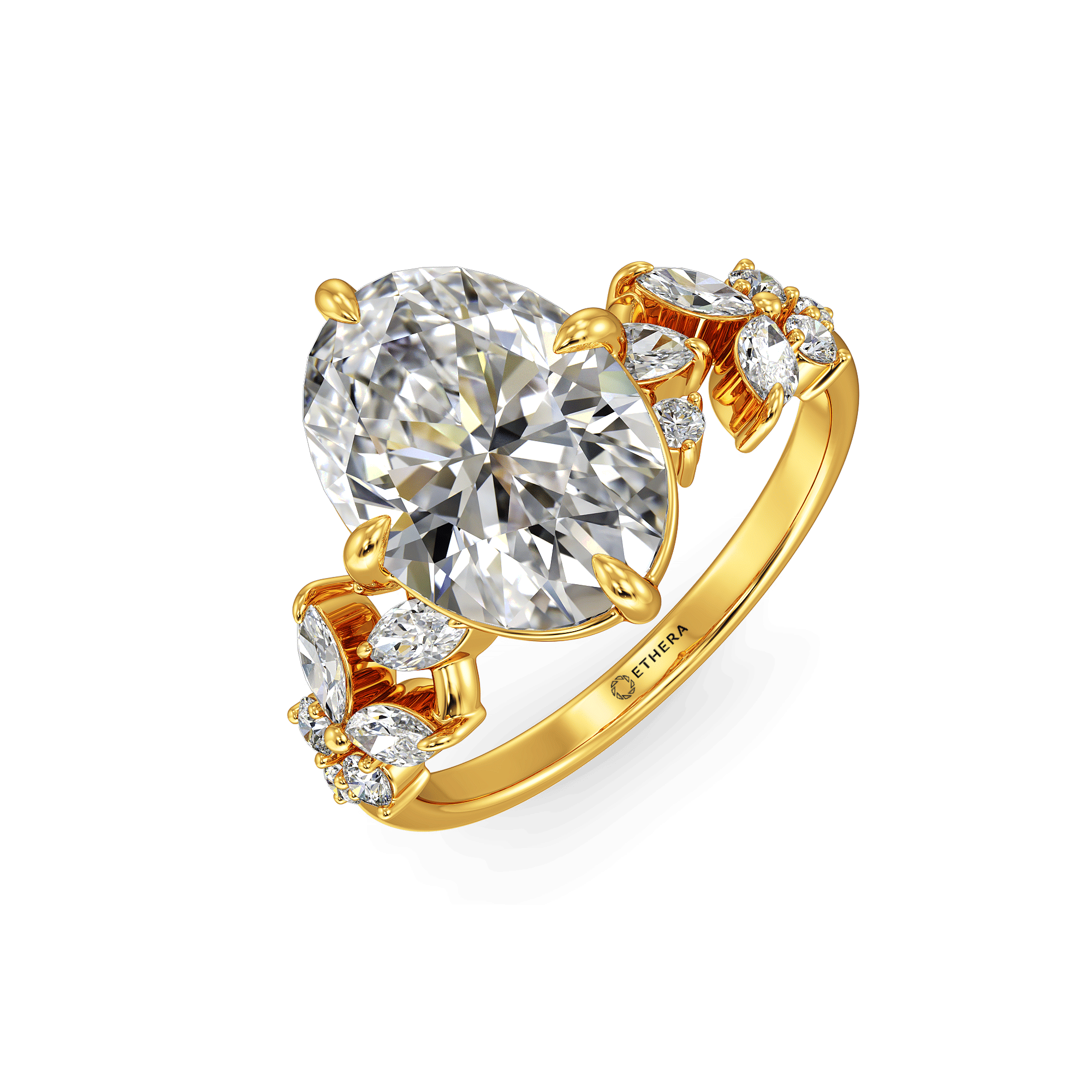 Celestial Bloom Ring - Comfort Fit