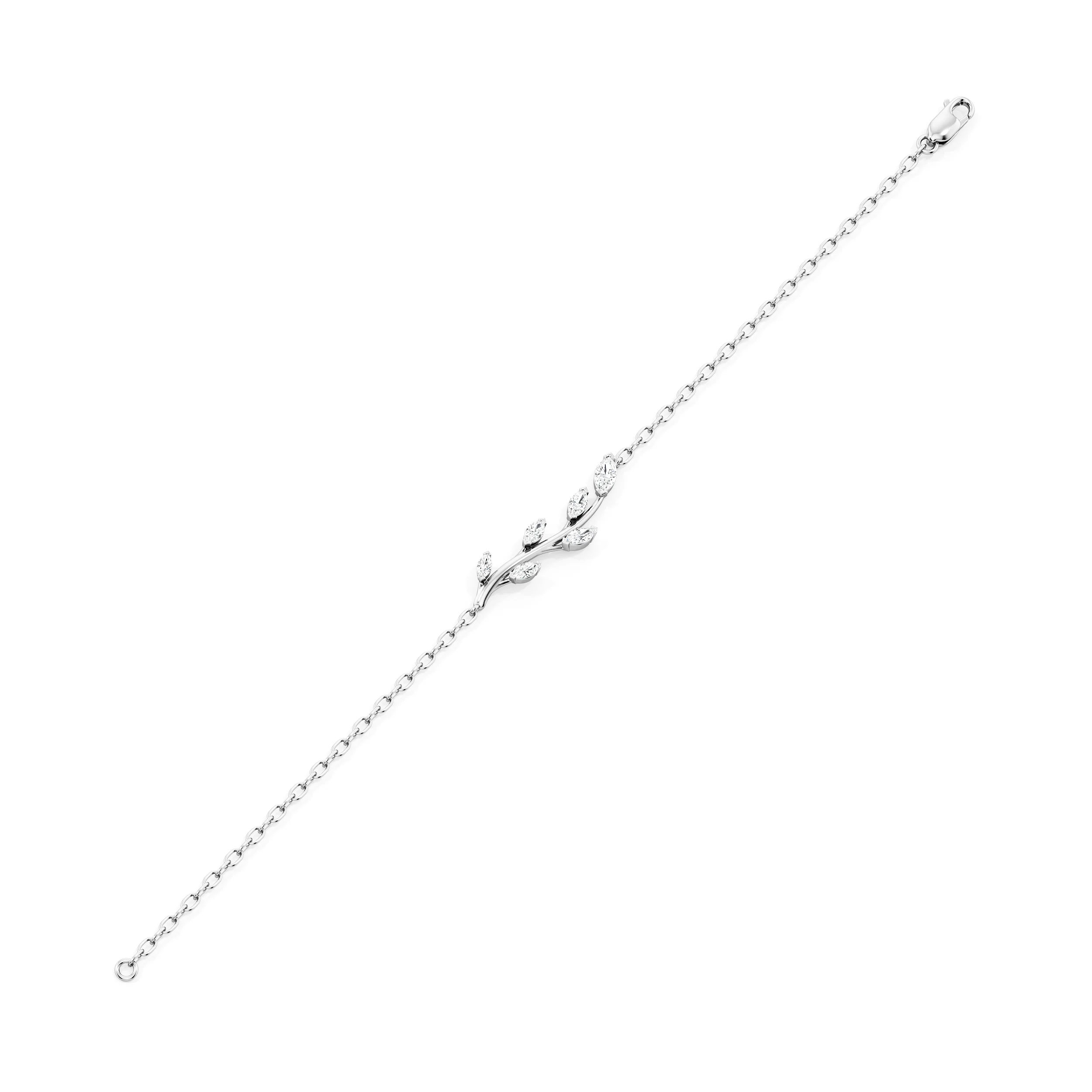 Leafline Marquise Diamond Bracelet 5
