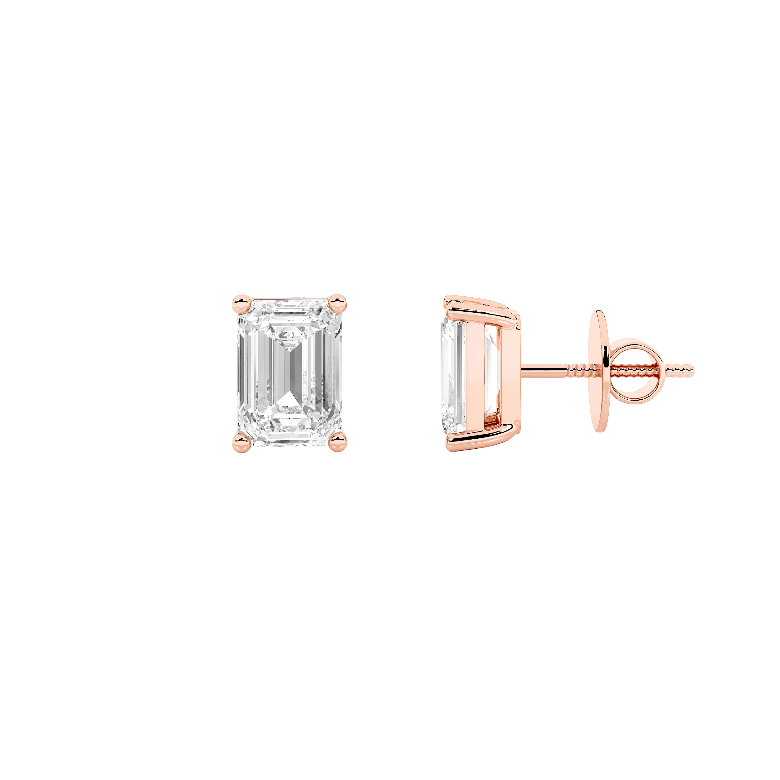 Sierra Solitaire Emerald Earrings 5