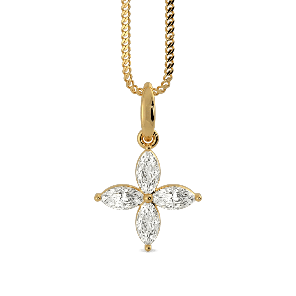 Marquise Fleur  Pendant And Earrings 4